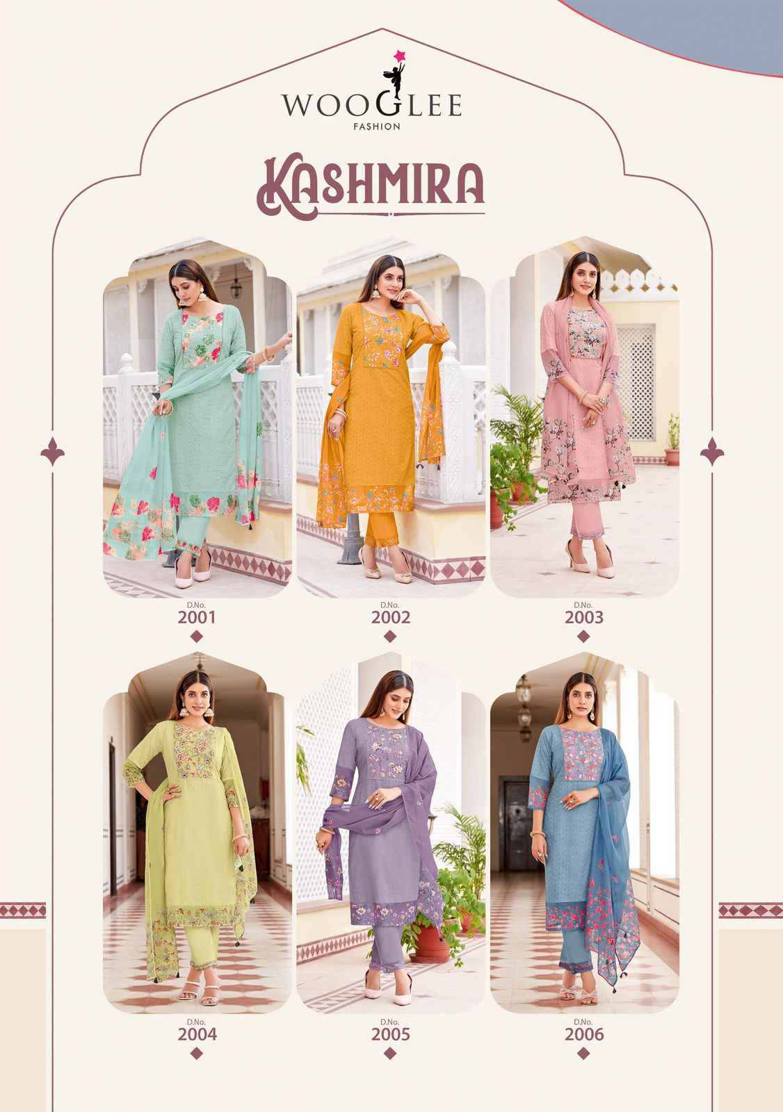 Wooglee Kashmira Cotton Kurti Combo 6 pcs Catalogue
