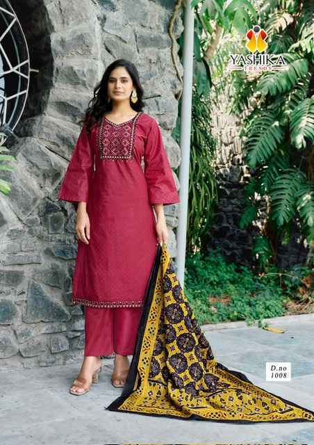 Yashika Trends Shanaya Cotton Dress Material (8 pcs Catalogue)