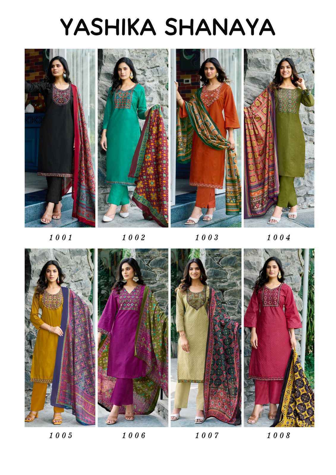 Yashika Trends Shanaya Cotton Dress Material (8 pcs Catalogue)