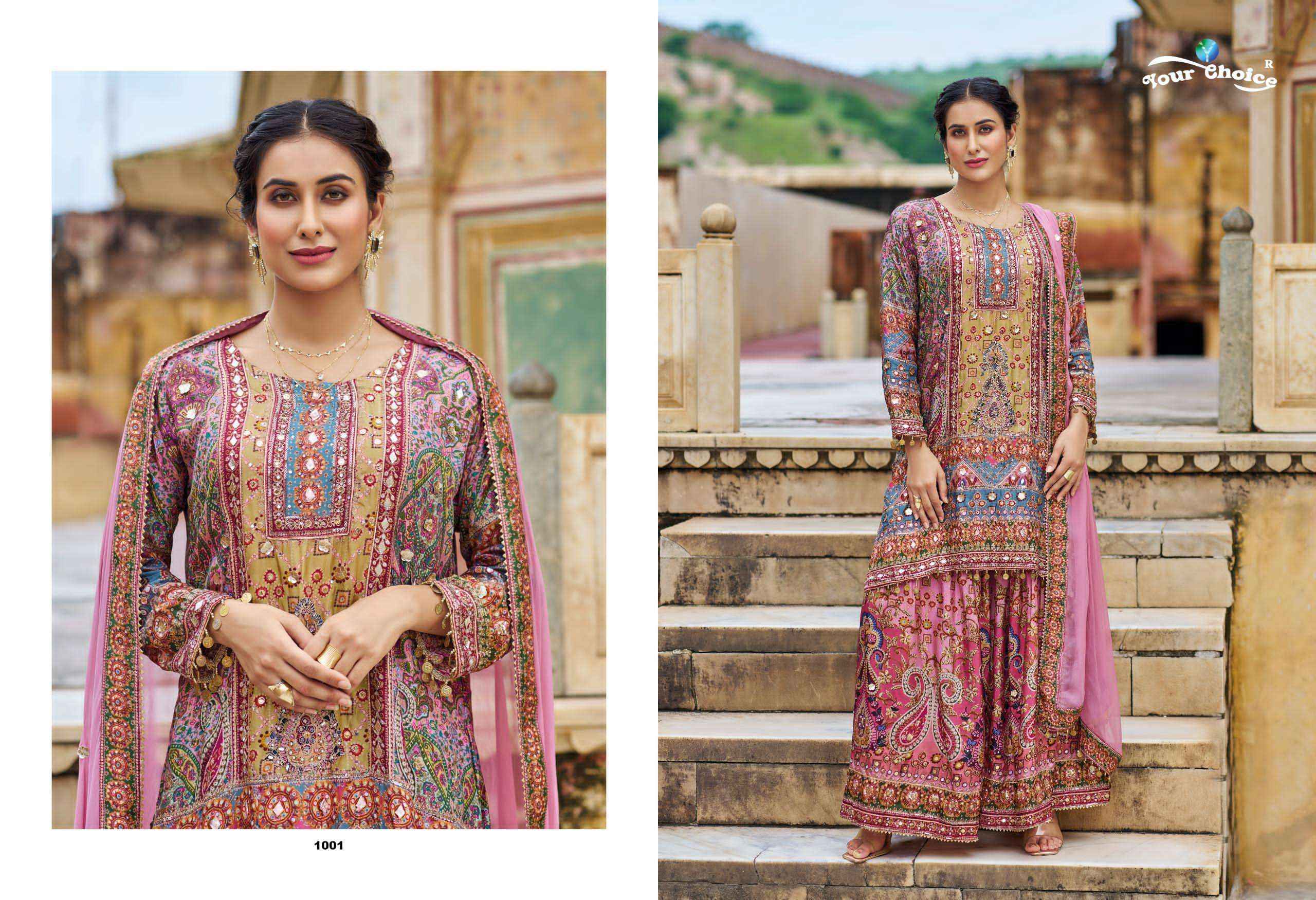 Your Choice Seerat Readymade Chinon Dress (2 pcs Catalogue)