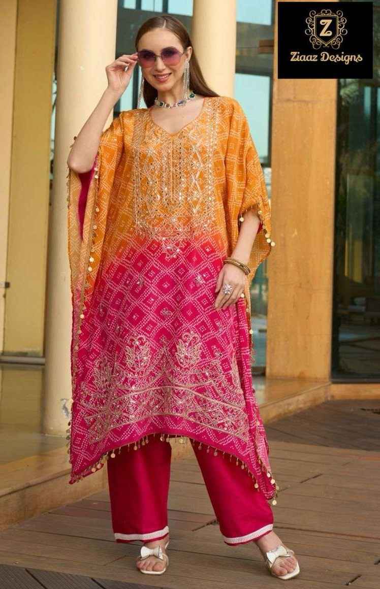 Ziaaz Designs Code 788 to 792 Readymade Crepe Dress 5 pcs Catalogue