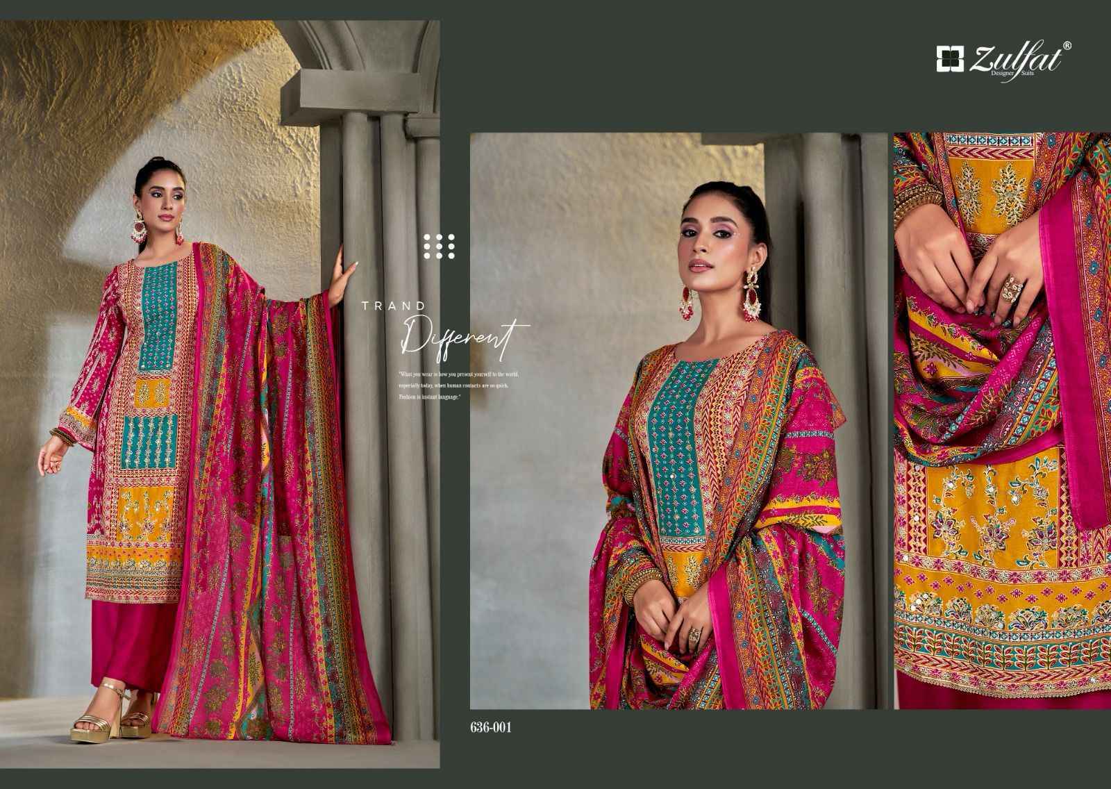 Zulfat Aayat Vol 15 Viscose Rayon Dress Material 6 pcs Catalogue