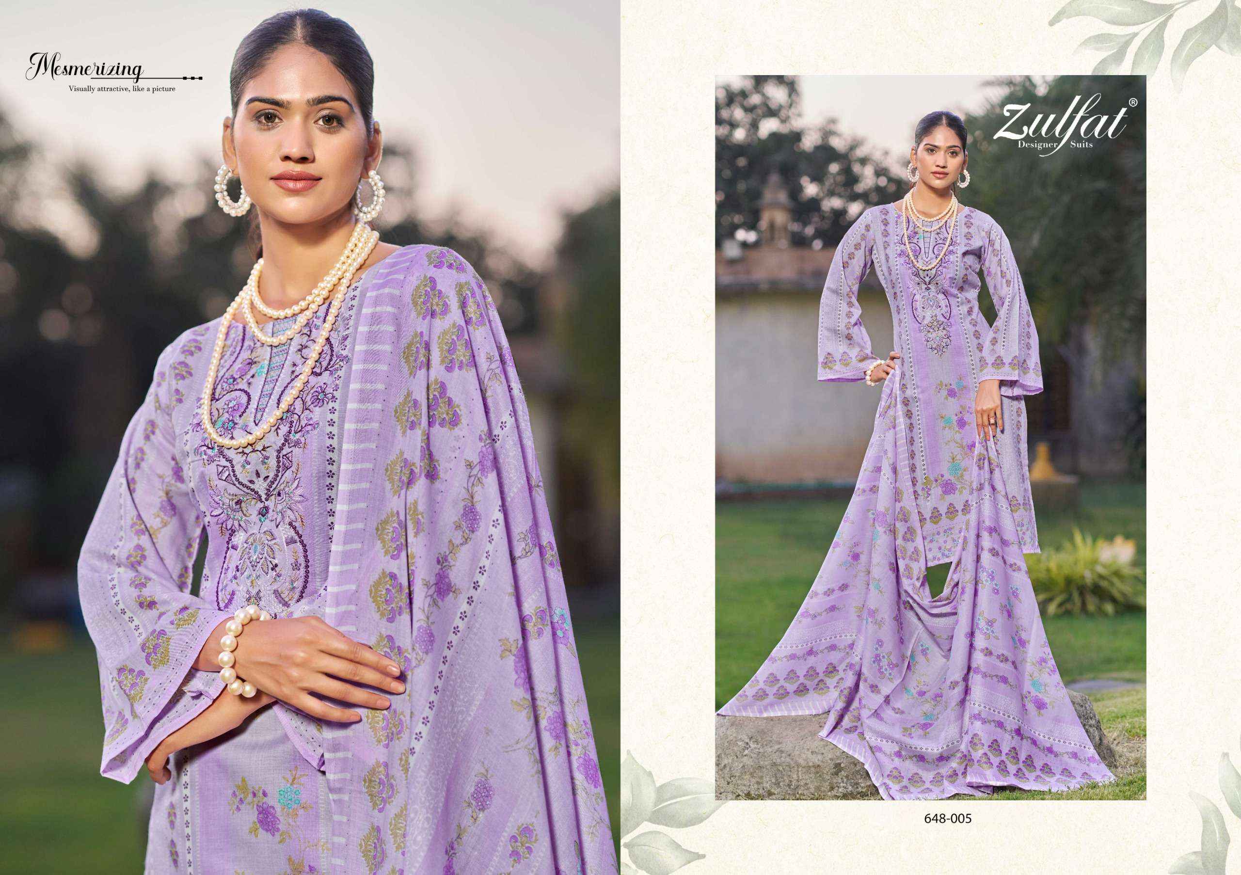 Zulfat Gulnaaz Vol 3 Cotton Dress Material 8 pcs Catalogue