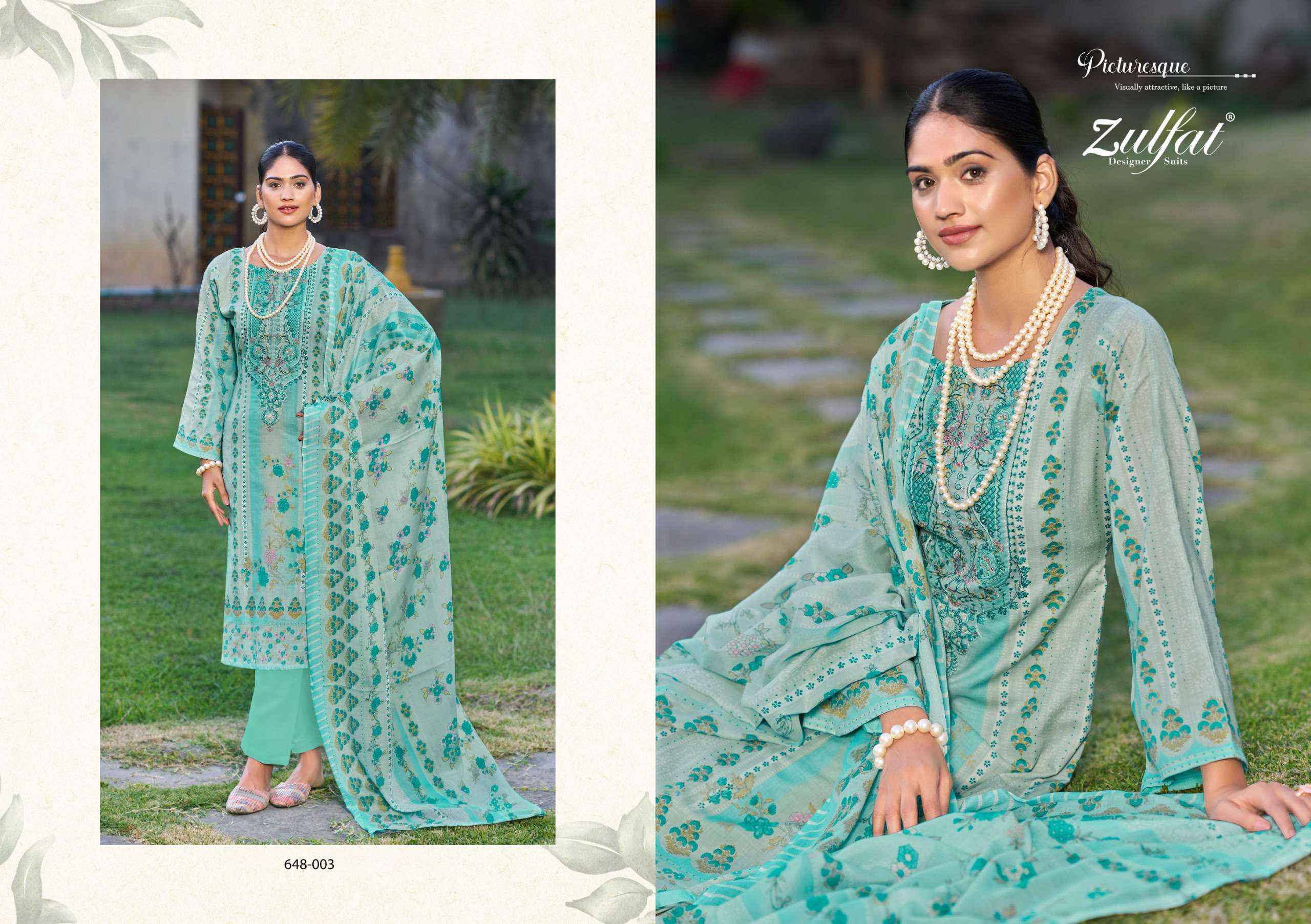 Zulfat Gulnaaz Vol 3 Cotton Dress Material 8 pcs Catalogue