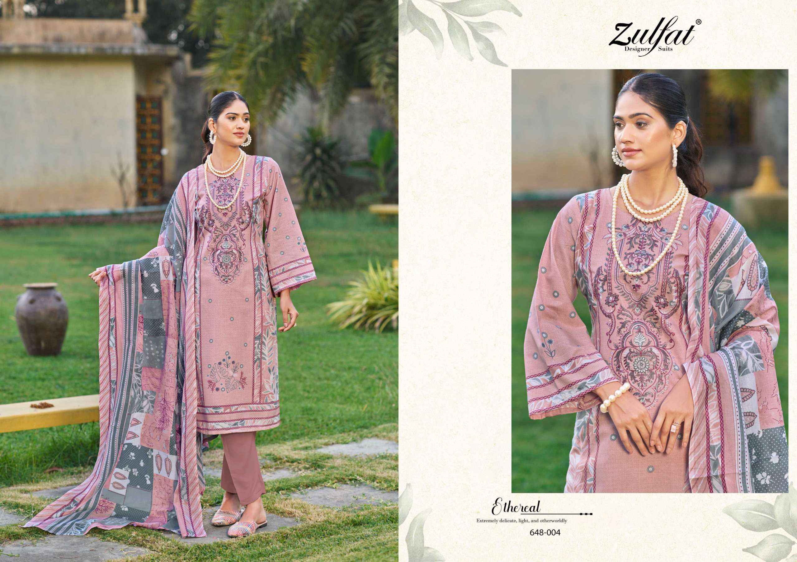 Zulfat Gulnaaz Vol 3 Cotton Dress Material 8 pcs Catalogue