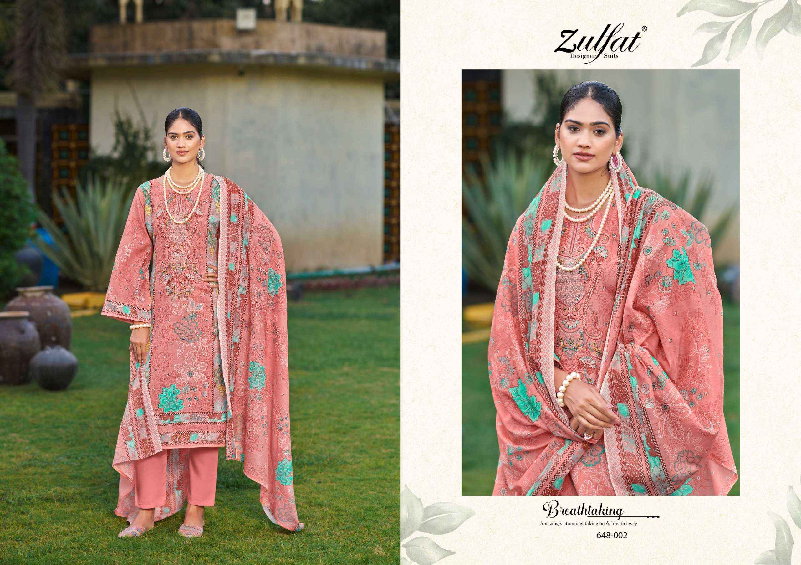 Zulfat Gulnaaz Vol 3 Cotton Dress Material 8 pcs Catalogue