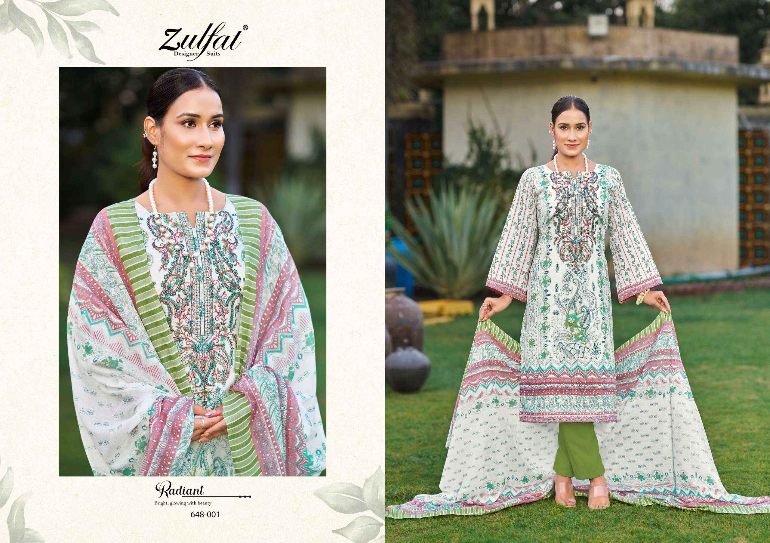 Zulfat Gulnaaz Vol 3 Cotton Dress Material 8 pcs Catalogue