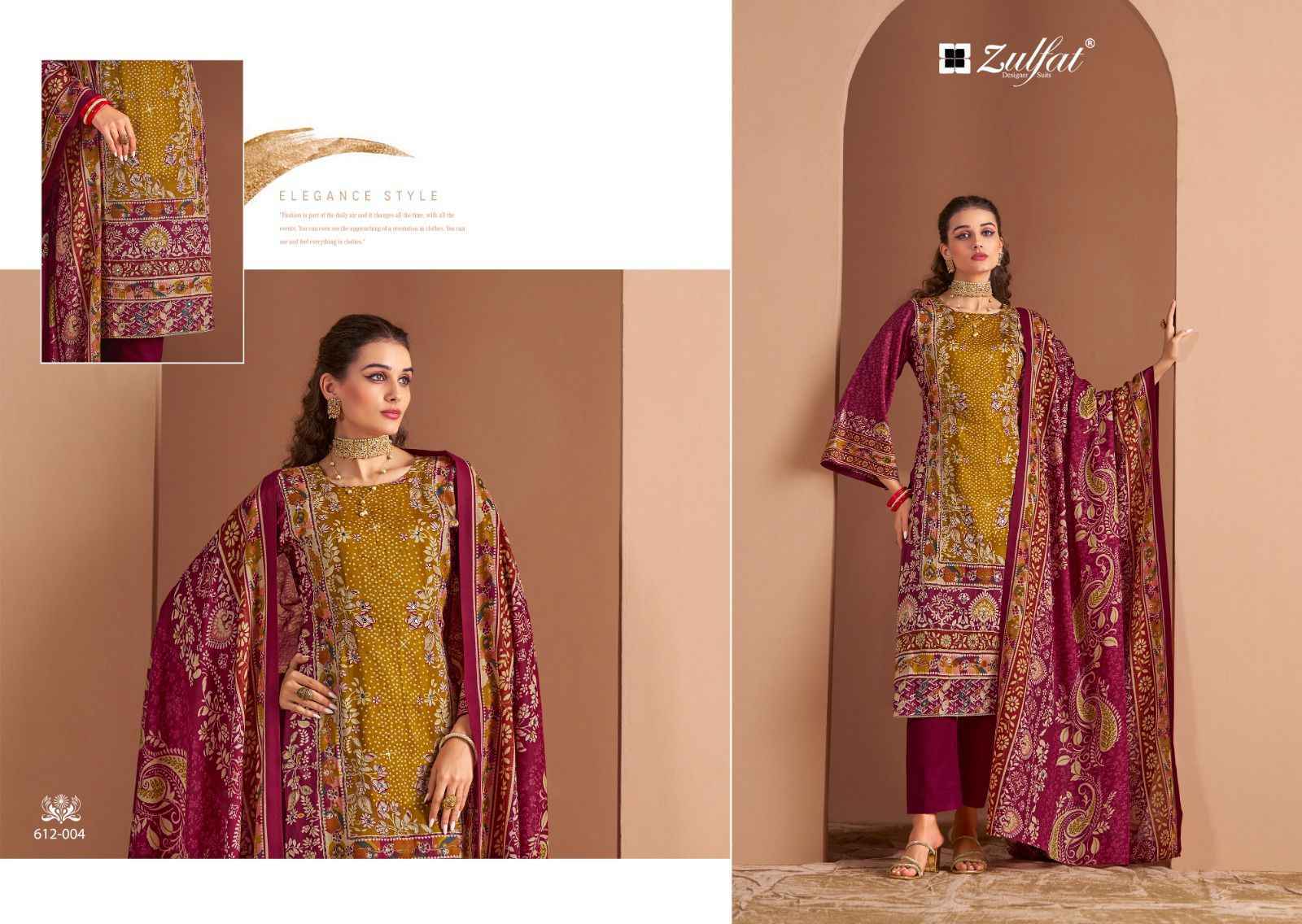 Zulfat Raabta Vol 3 Jam Cotton Dress Material 6 pcs Catalogue