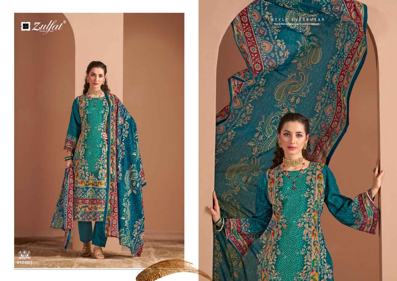 Zulfat Raabta Vol 3 Jam Cotton Dress Material 6 pcs Catalogue