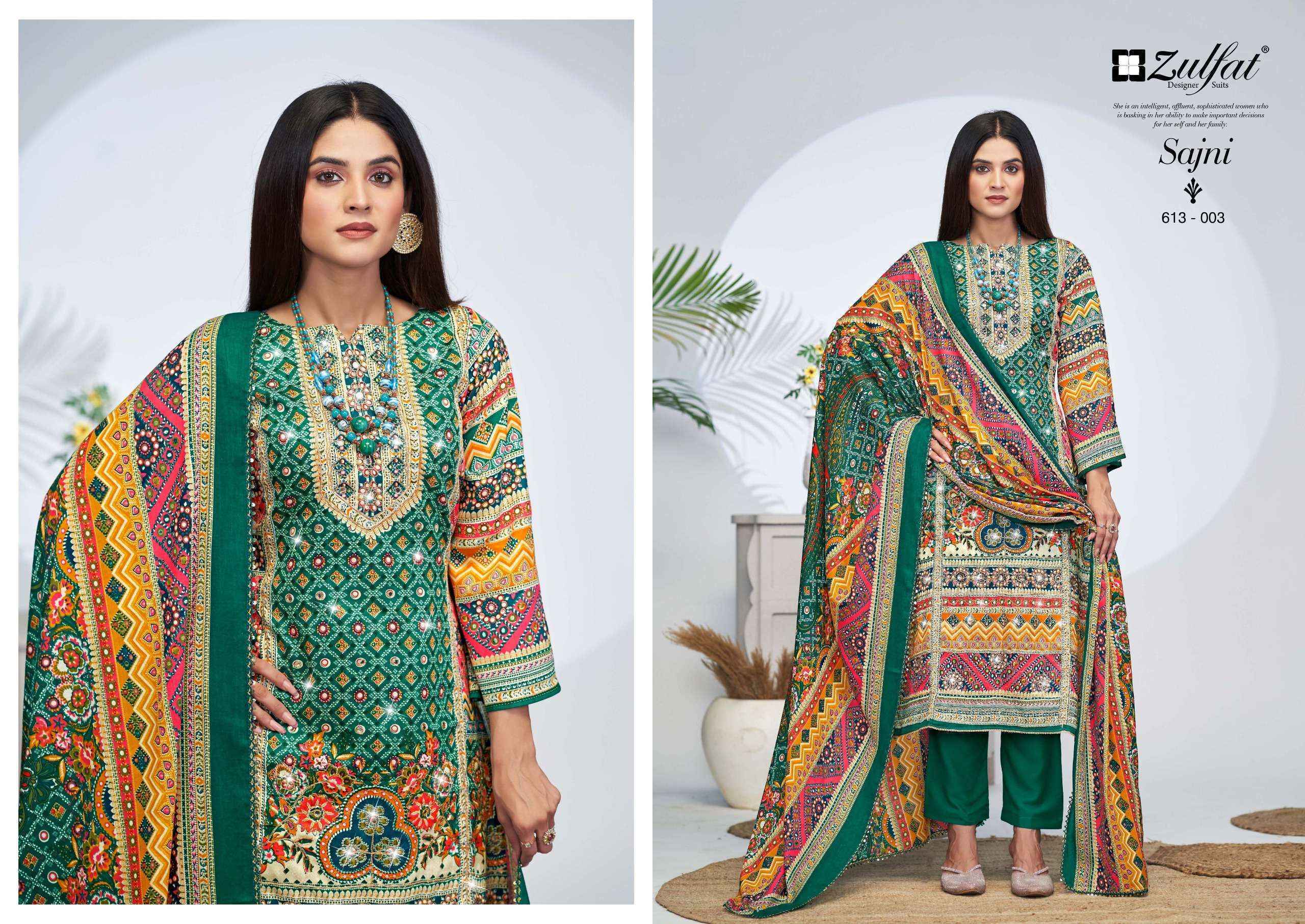 Zulfat Sajni Vol 4 Jam Cotton Dress Material 6 pcs Catalogue