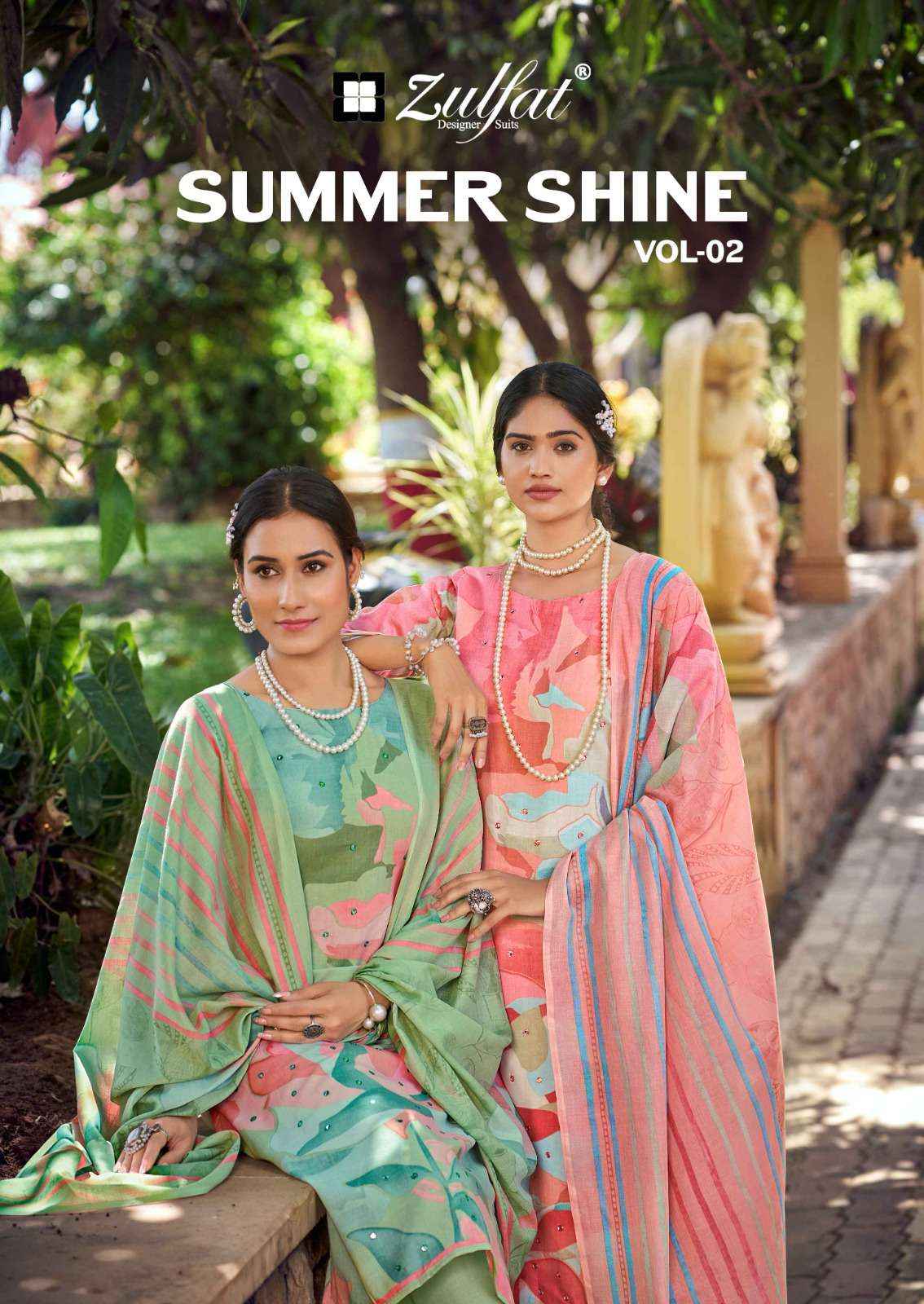 Zulfat Summer Shine Vol 2 Cotton Dress Material 6 pcs Catalogue