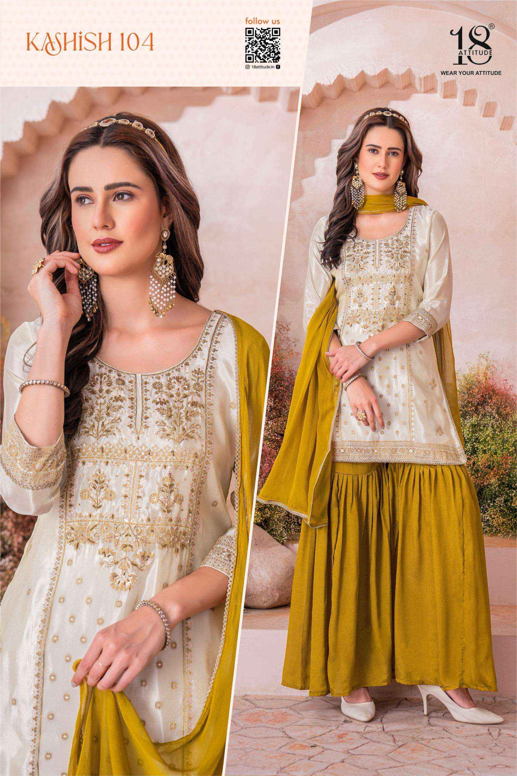 18 Attitude Kashish Viscouse Kurti Combo 5 pcs Catalogue