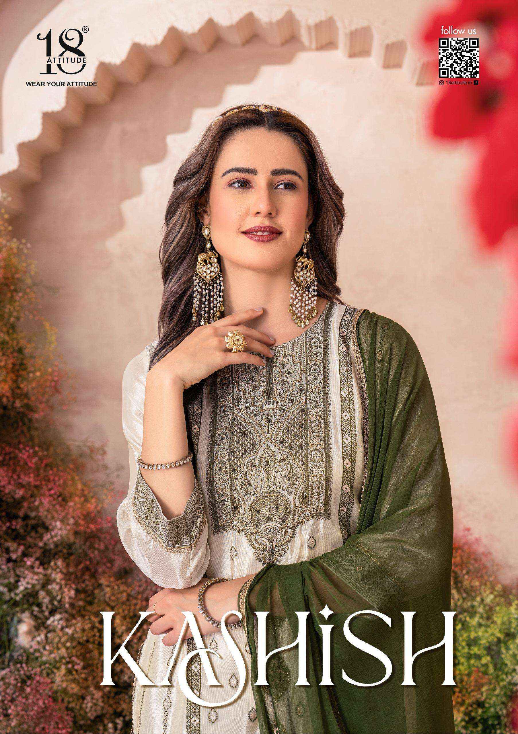 18 Attitude Kashish Viscouse Kurti Combo 5 pcs Catalogue