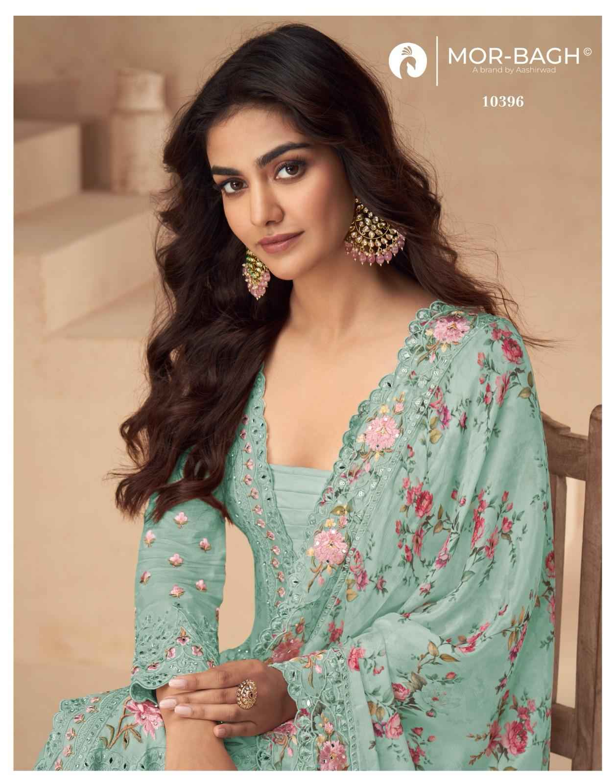 Aashirwad Creation Aarna Color Plus Readymade Chinon Silk Dress 5 pcs Catalogue