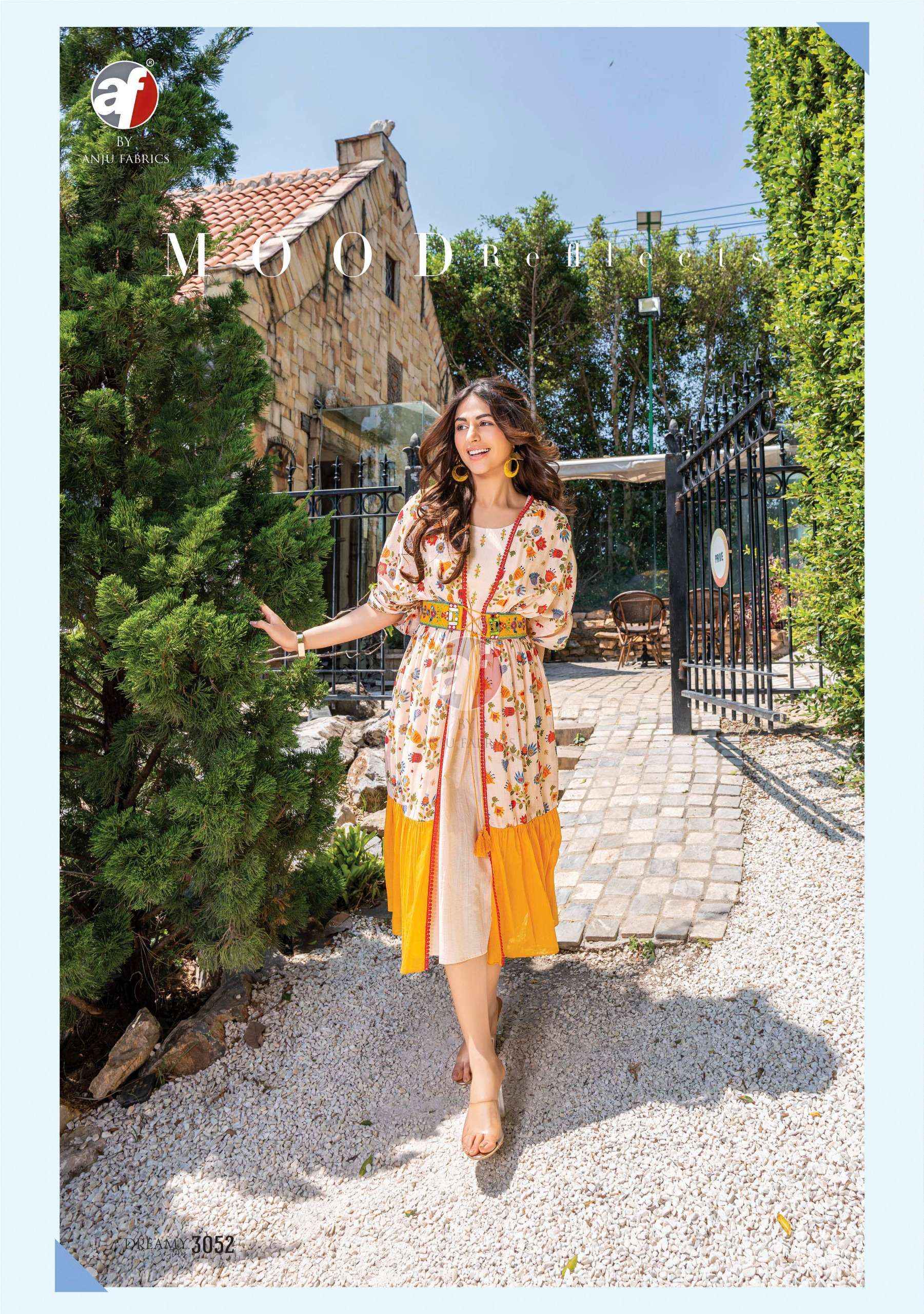Anju Fabrics Dreamy Tales Cotton Mindi Gown 6 pcs Catalogue