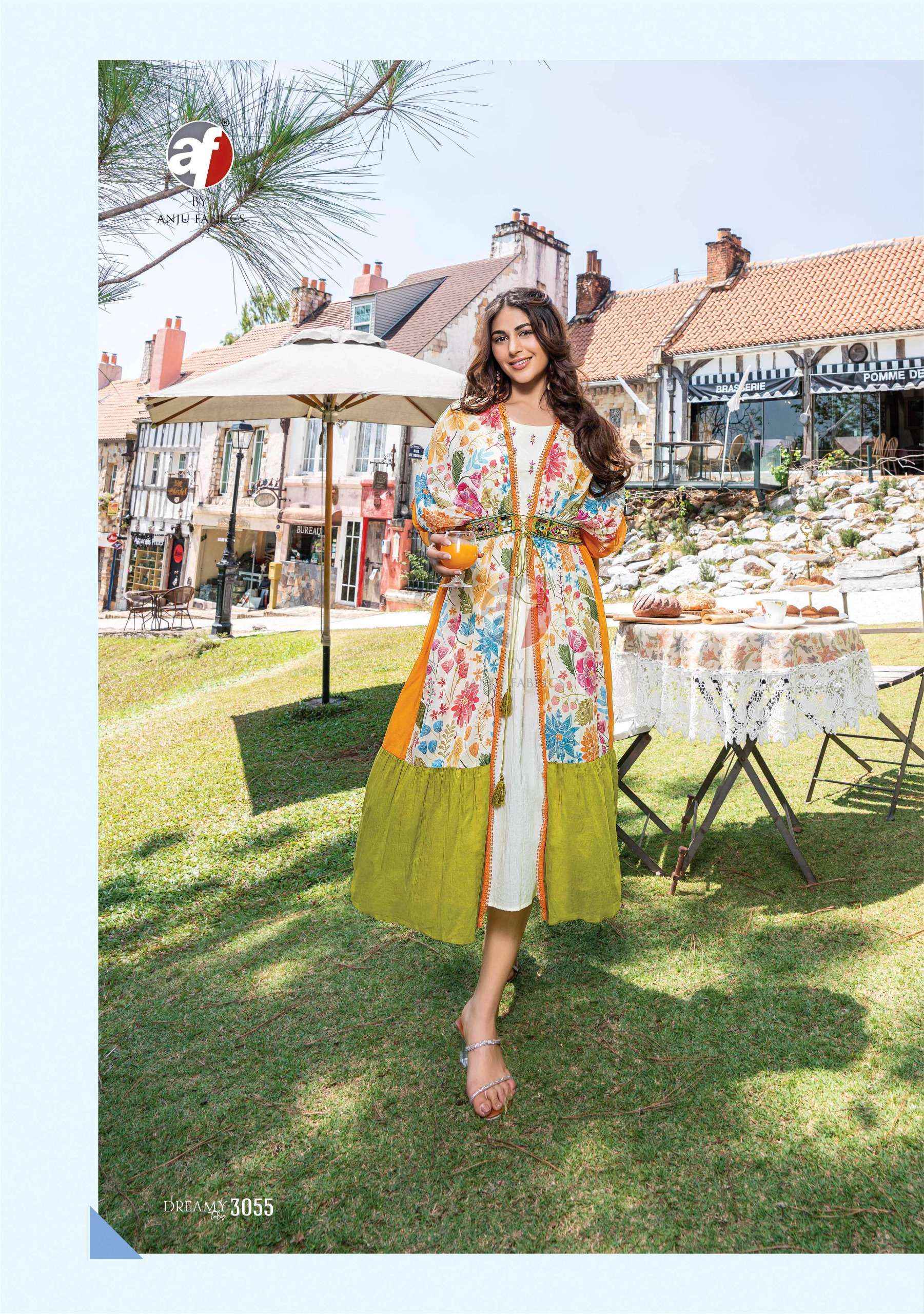 Anju Fabrics Dreamy Tales Cotton Mindi Gown 6 pcs Catalogue