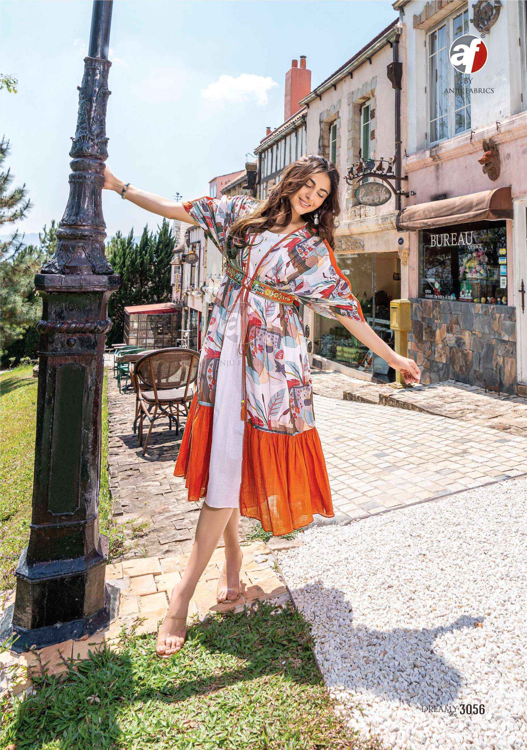 Anju Fabrics Dreamy Tales Cotton Mindi Gown 6 pcs Catalogue