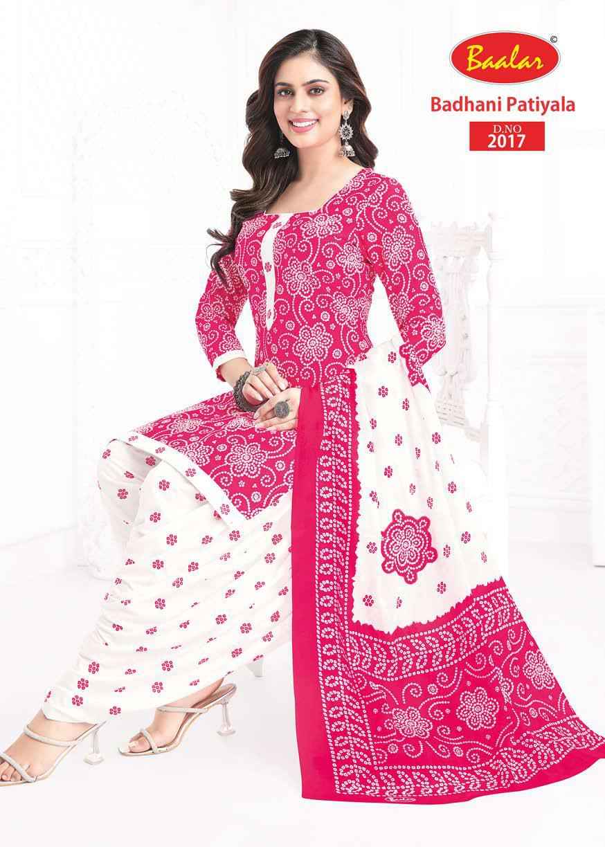 Baalar Bandhani Patiyala Vol 2 Cotton Dress Material 12 pcs Catalogue