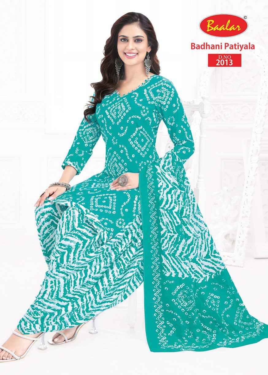 Baalar Bandhani Patiyala Vol 2 Cotton Dress Material 12 pcs Catalogue