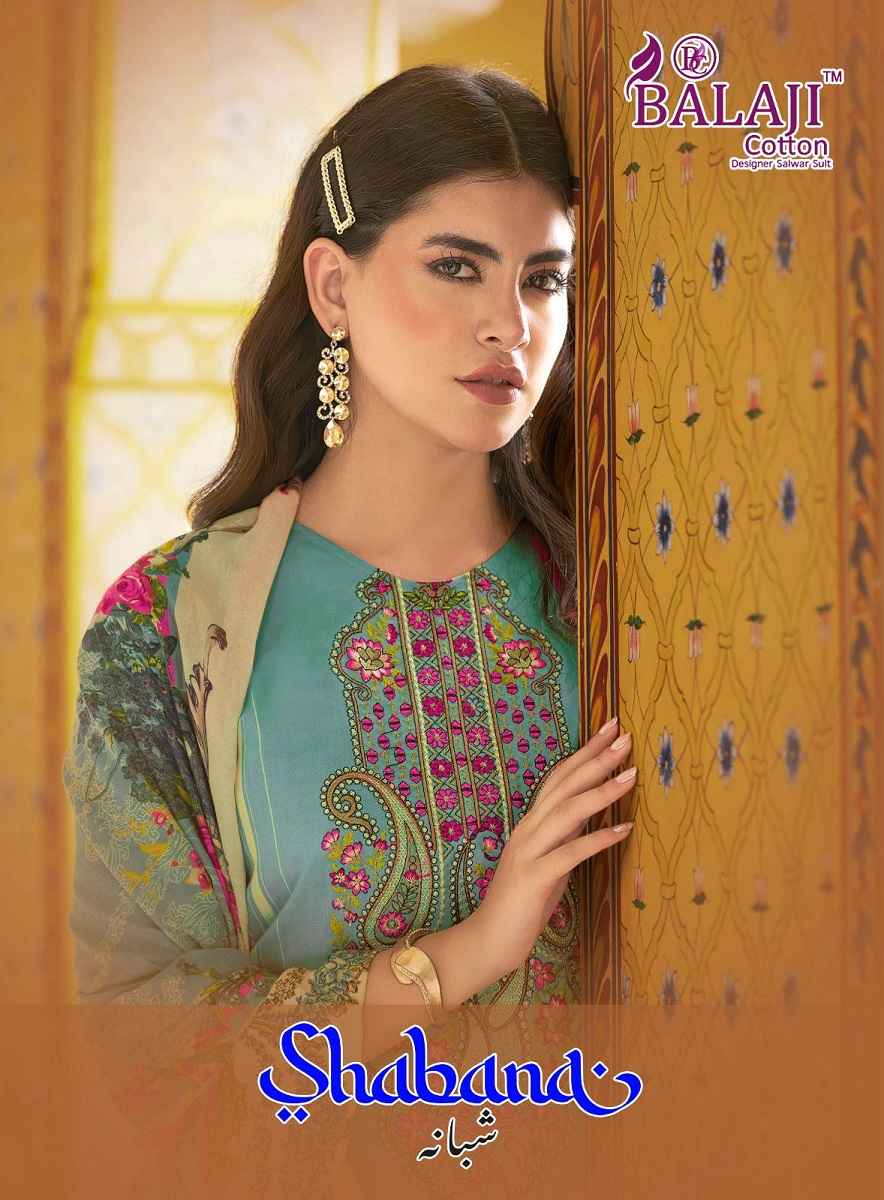 Balaji Shabana Cotton Dress Material 8 pcs Catalogue