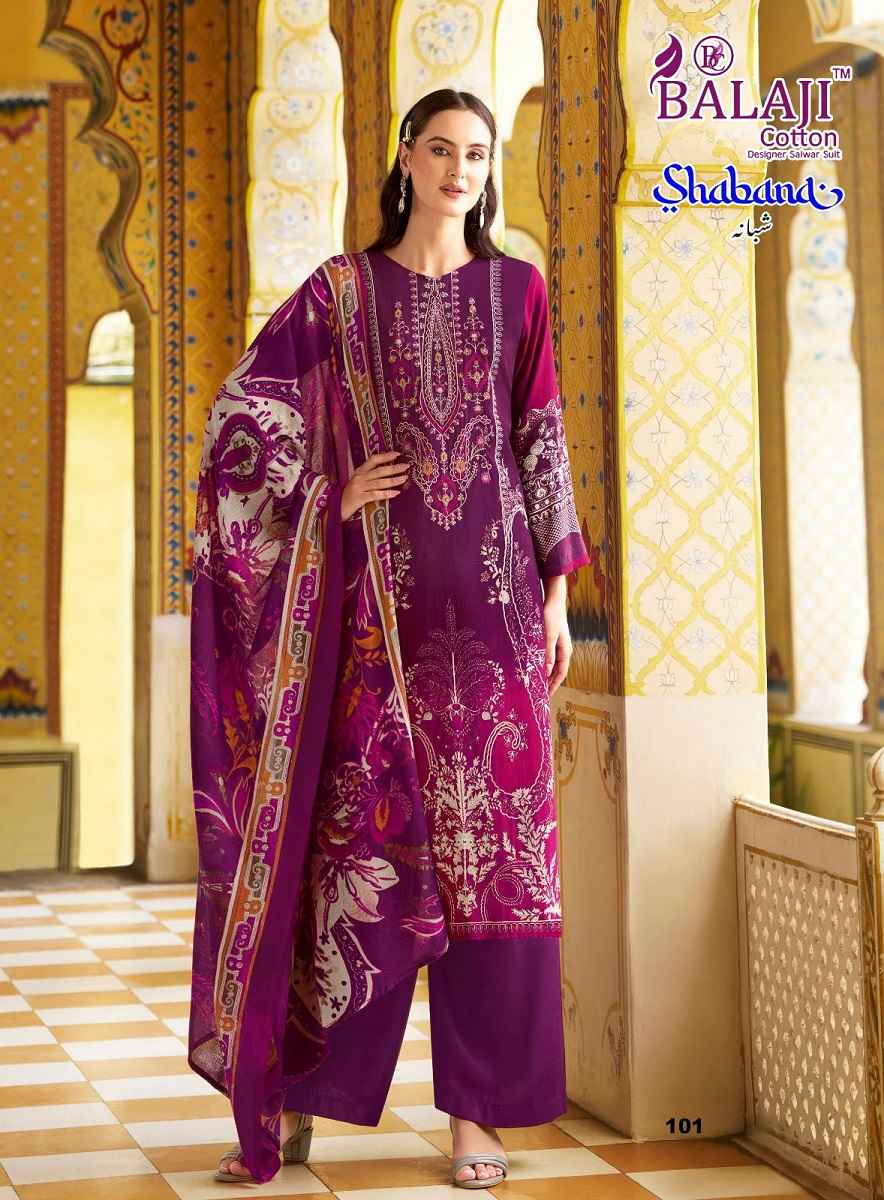 Balaji Shabana Cotton Dress Material 8 pcs Catalogue