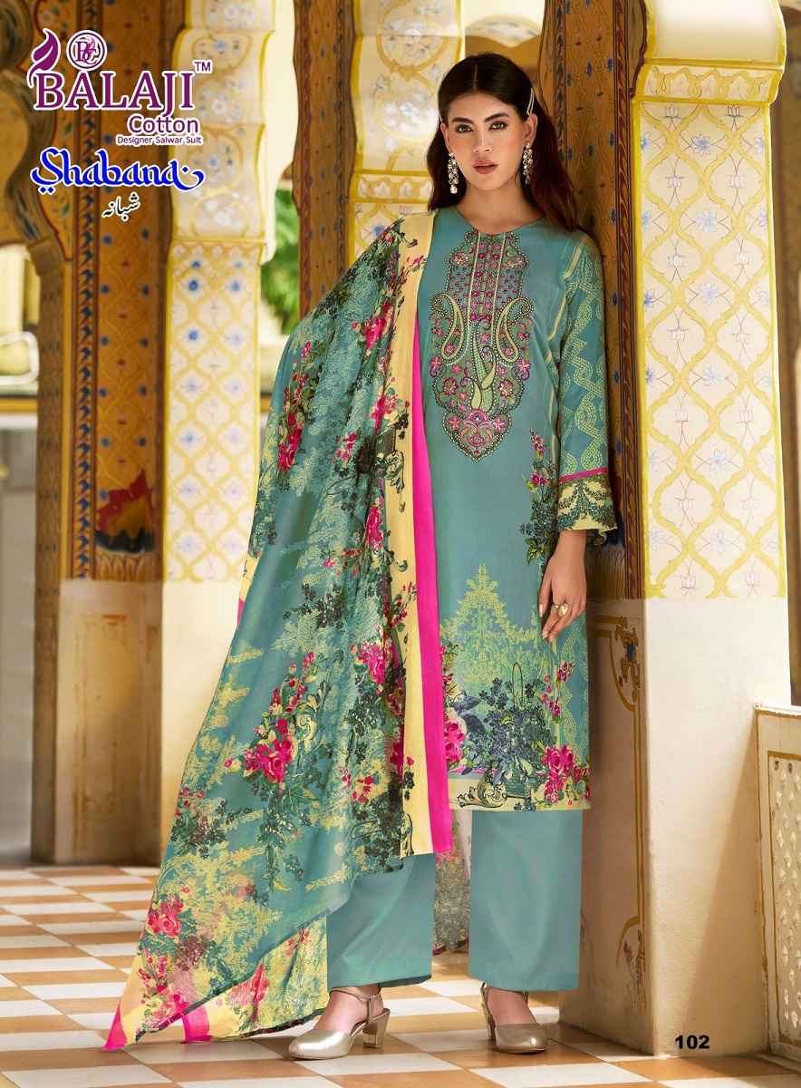 Balaji Shabana Cotton Dress Material 8 pcs Catalogue