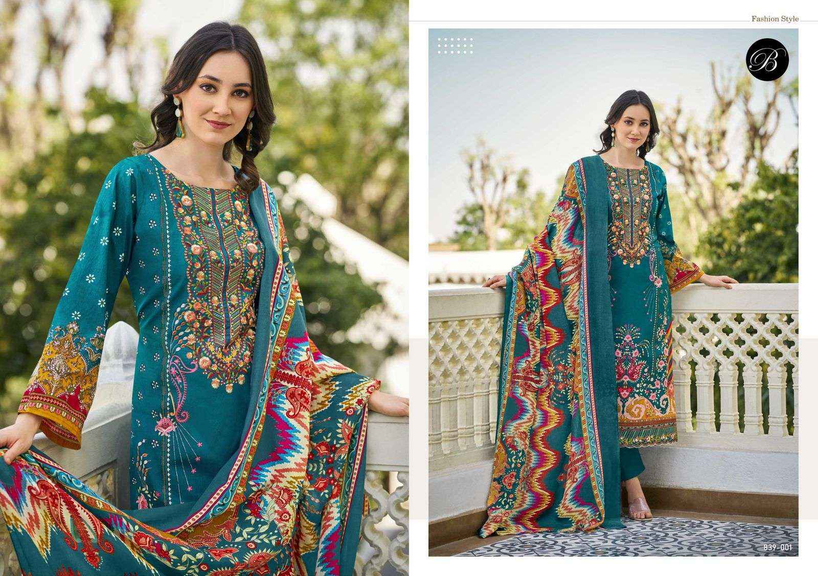 Belliza Almarina Cotton Dress Material 8 pcs Cataloge