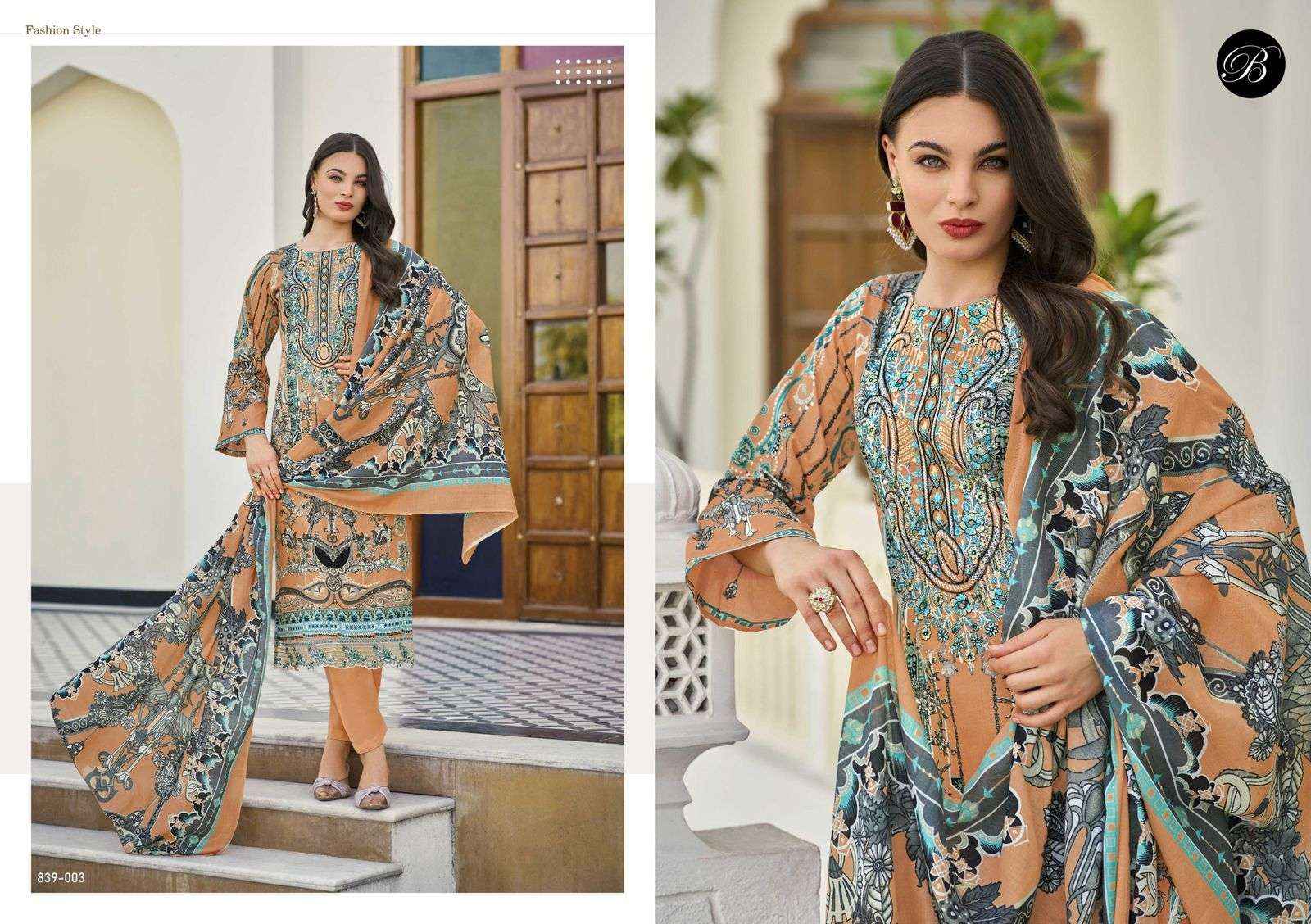 Belliza Almarina Cotton Dress Material 8 pcs Cataloge