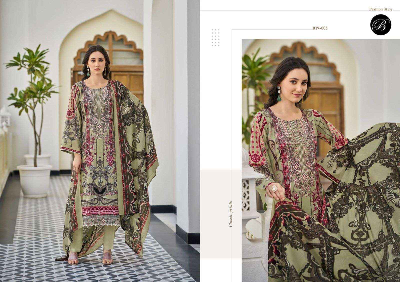 Belliza Almarina Cotton Dress Material 8 pcs Cataloge