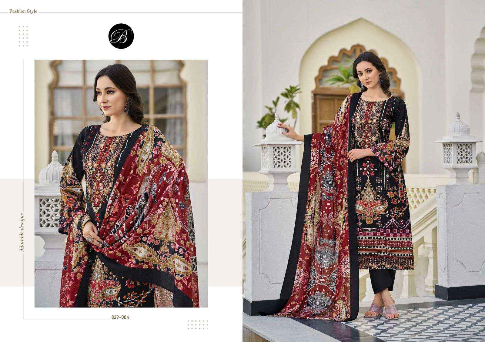 Belliza Almarina Cotton Dress Material 8 pcs Cataloge