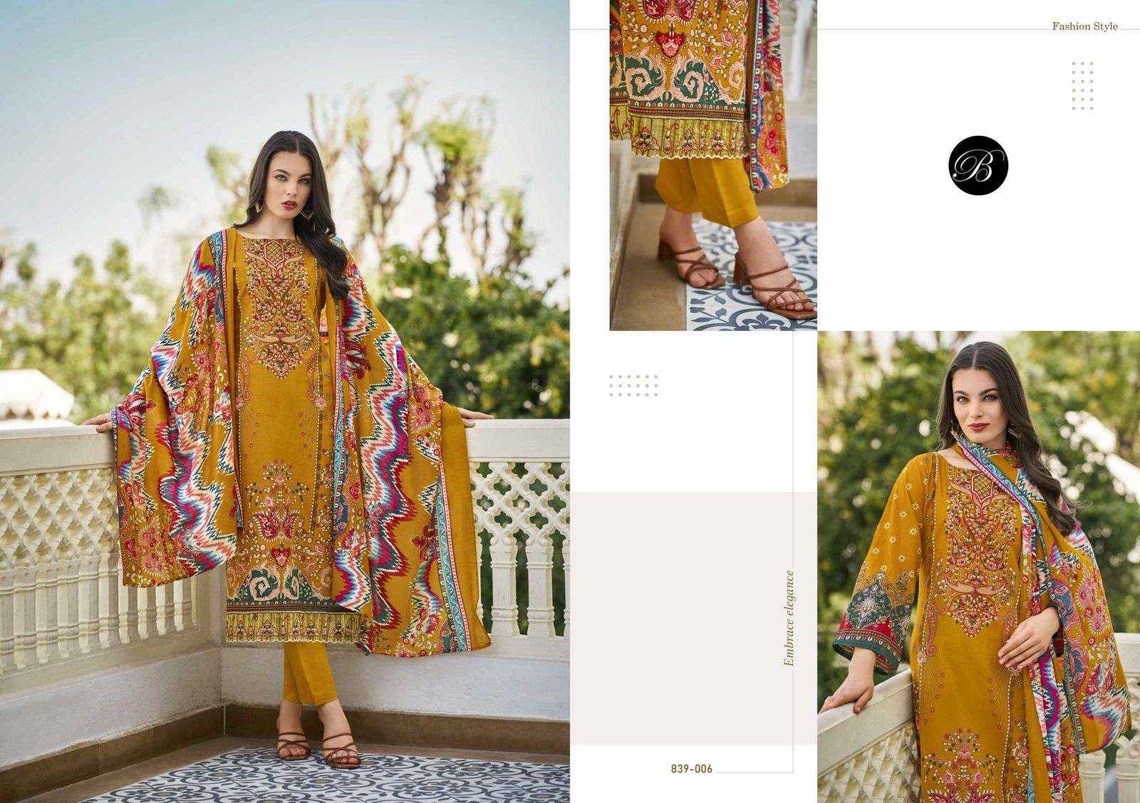 Belliza Almarina Cotton Dress Material 8 pcs Cataloge