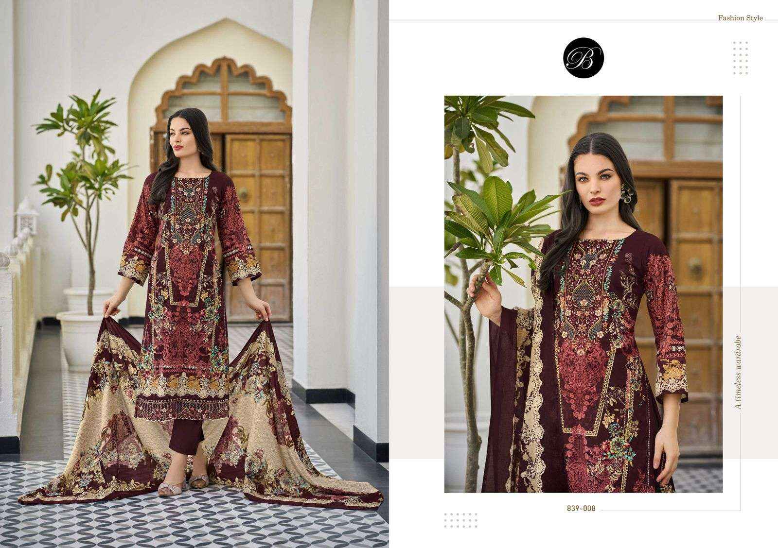 Belliza Almarina Cotton Dress Material 8 pcs Cataloge