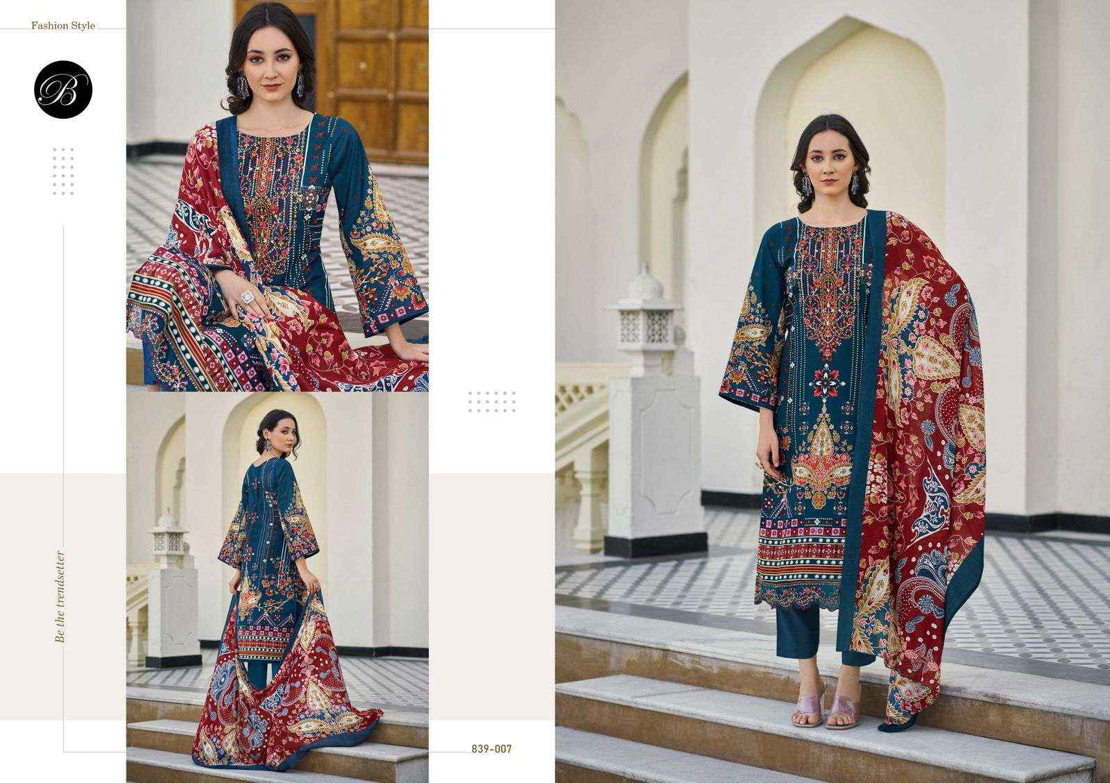Belliza Almarina Cotton Dress Material 8 pcs Cataloge