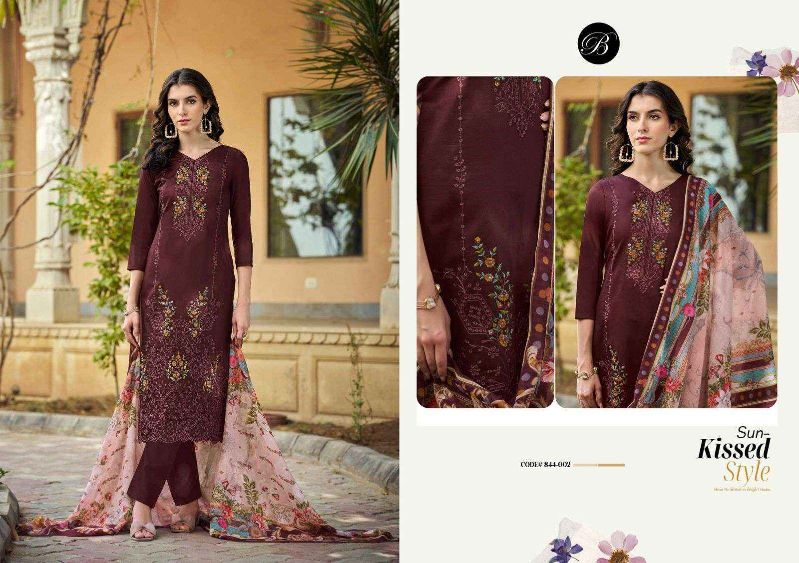 Belliza Zarqash Vol 5 Jam Cotton Dress Material 6 pcs Catalogue