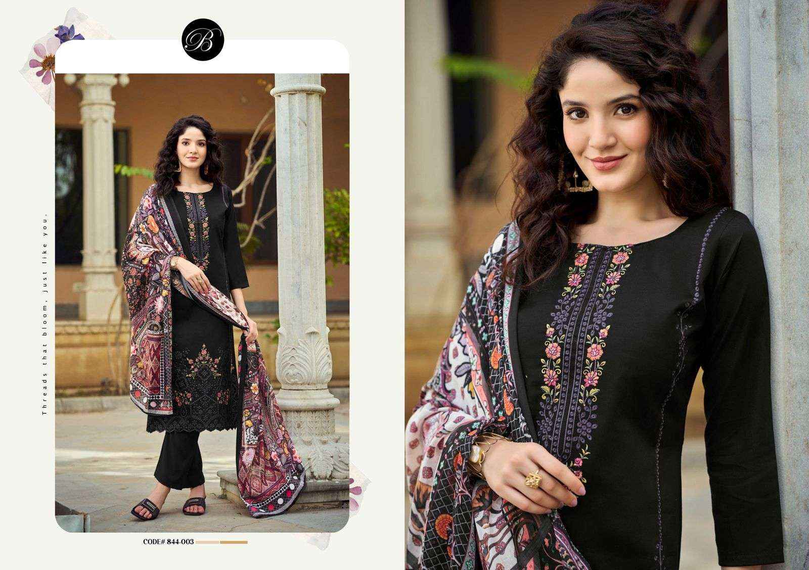 Belliza Zarqash Vol 5 Jam Cotton Dress Material 6 pcs Catalogue