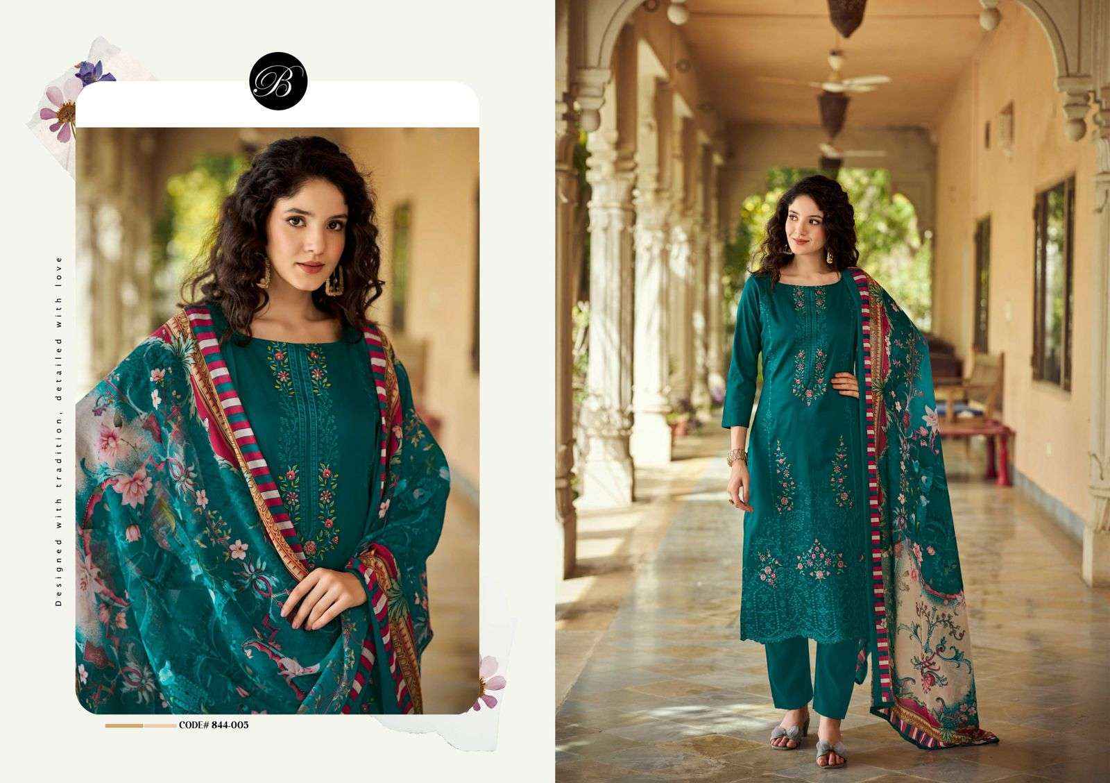 Belliza Zarqash Vol 5 Jam Cotton Dress Material 6 pcs Catalogue