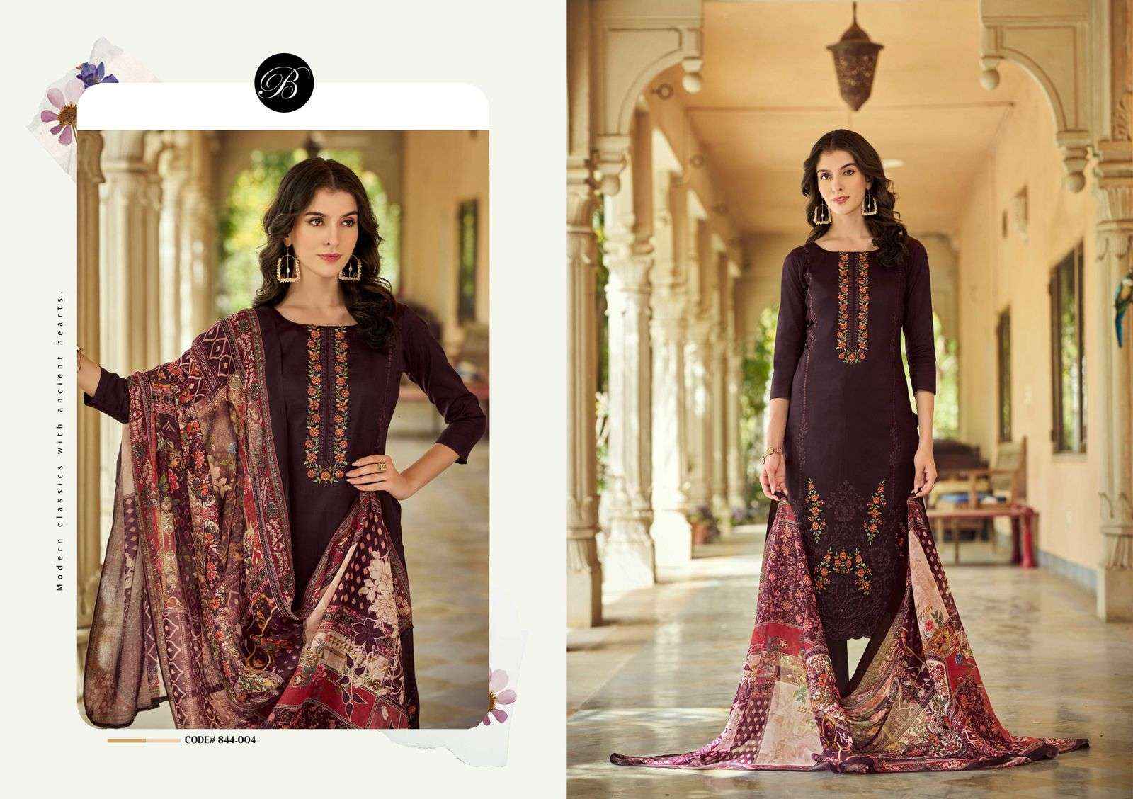 Belliza Zarqash Vol 5 Jam Cotton Dress Material 6 pcs Catalogue