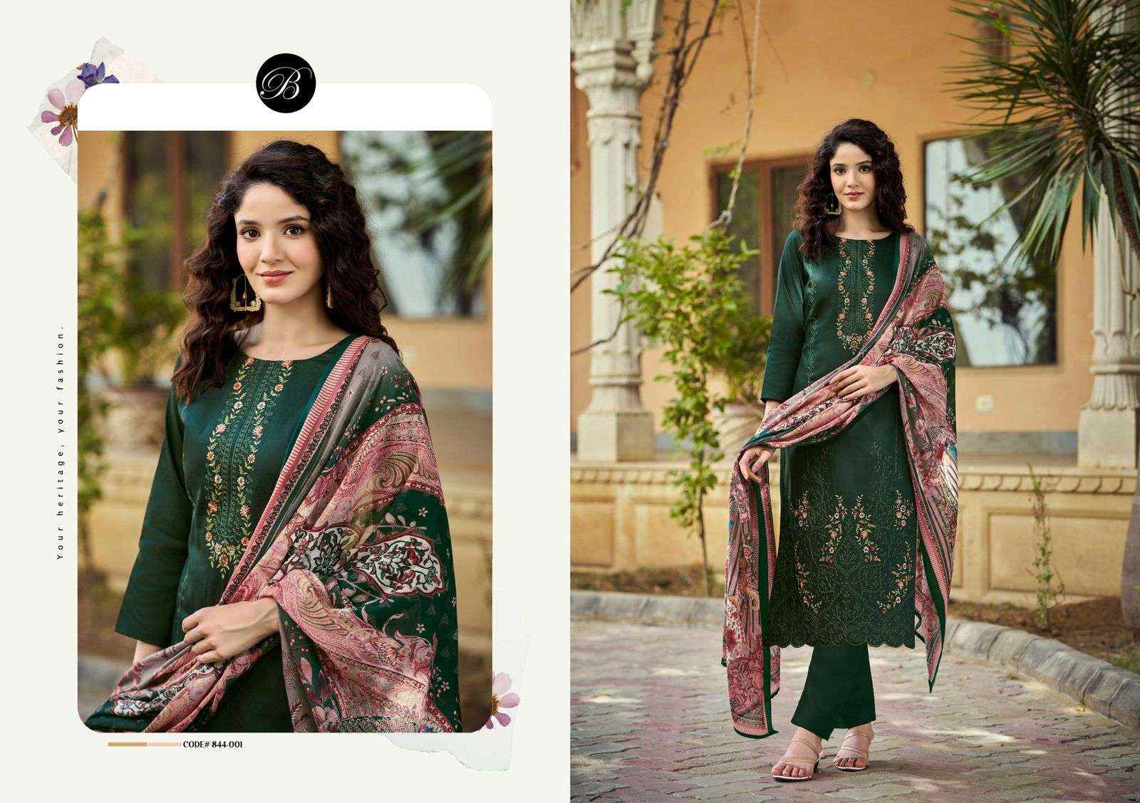Belliza Zarqash Vol 5 Jam Cotton Dress Material 6 pcs Catalogue