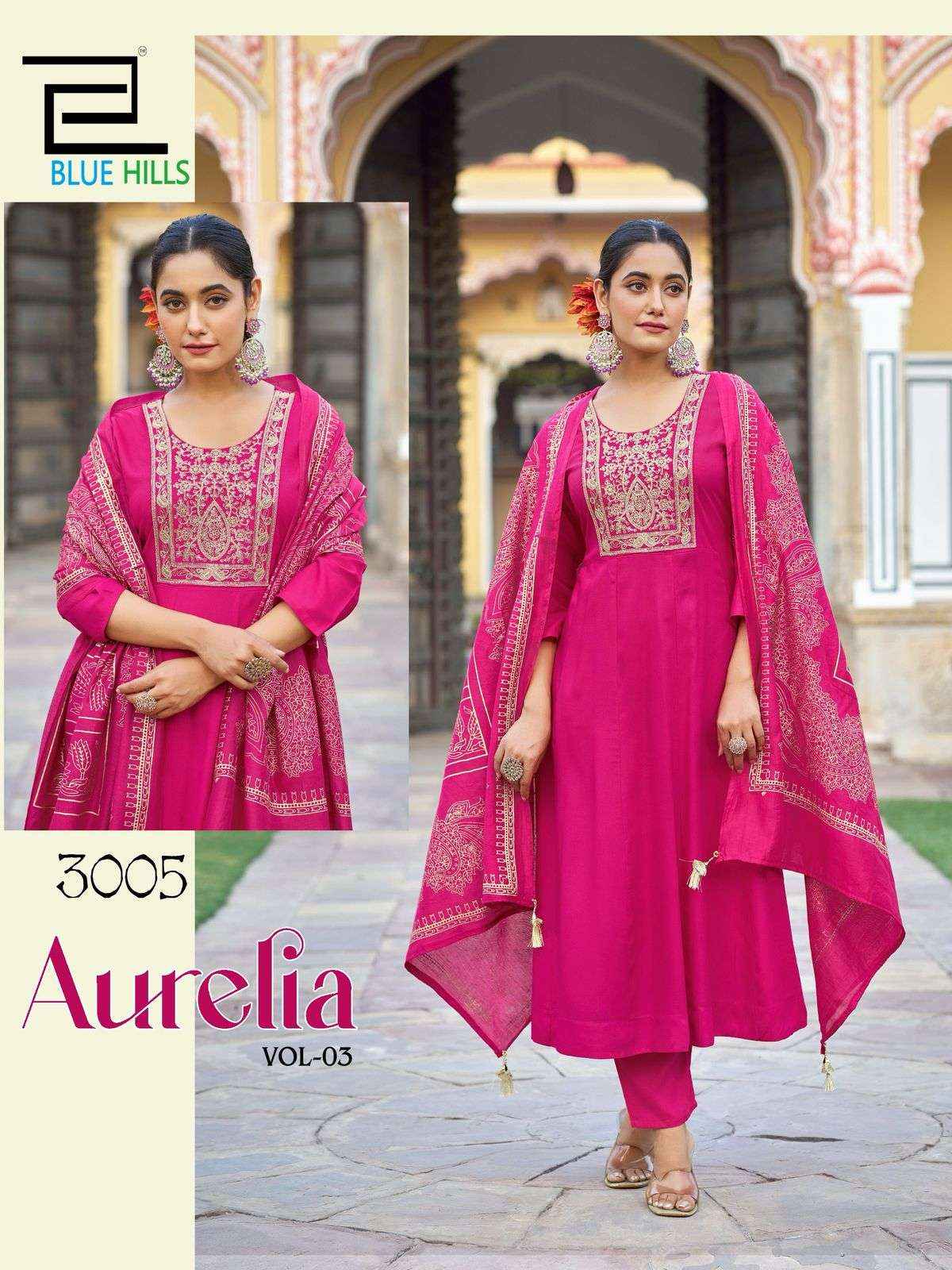 Blue Hills Aurelia Vol 3 Rayon Kurti Combo 6 pcs Catalogue