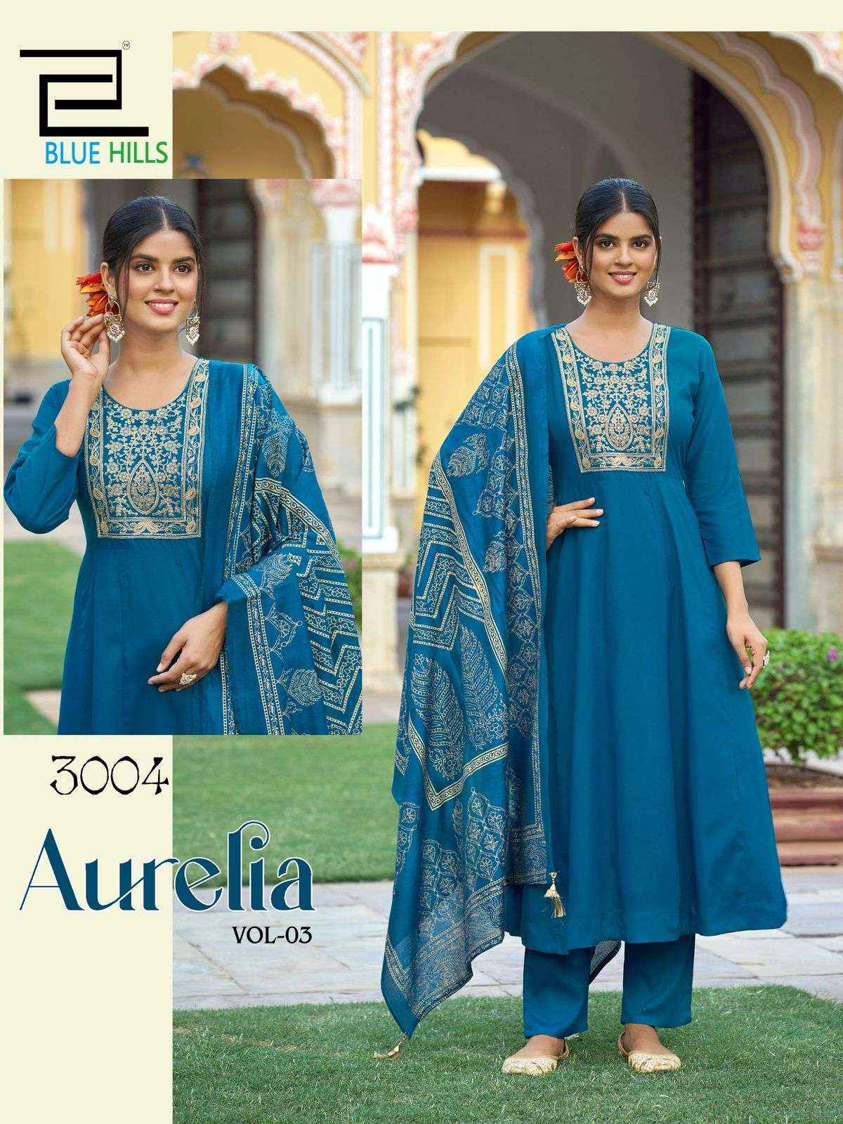 Blue Hills Aurelia Vol 3 Rayon Kurti Combo 6 pcs Catalogue
