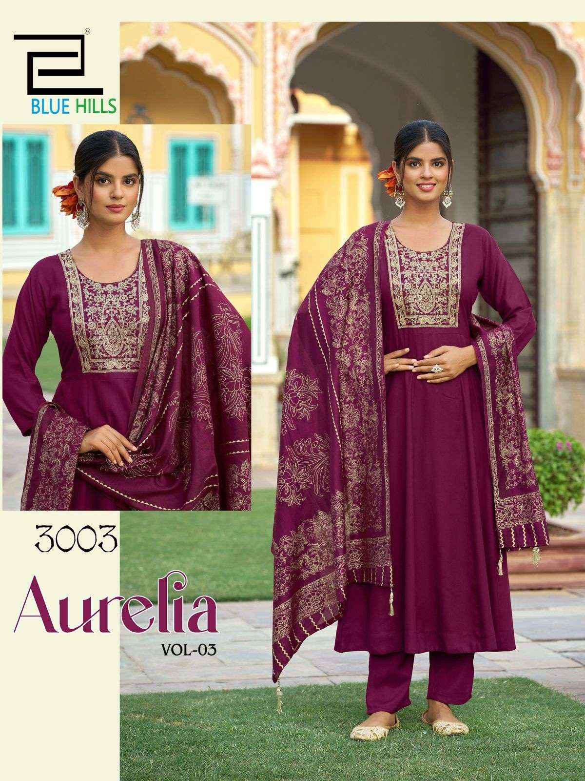 Blue Hills Aurelia Vol 3 Rayon Kurti Combo 6 pcs Catalogue