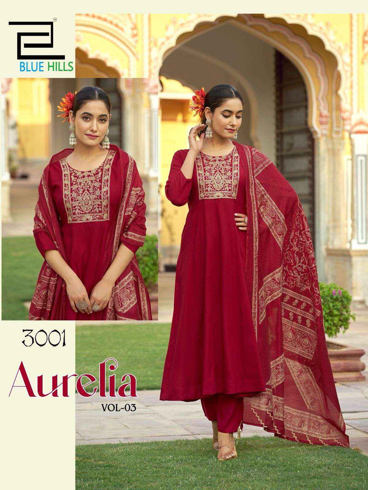 Blue Hills Aurelia Vol 3 Rayon Kurti Combo 6 pcs Catalogue