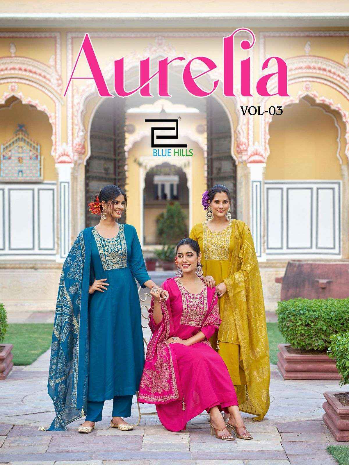 Blue Hills Aurelia Vol 3 Rayon Kurti Combo 6 pcs Catalogue