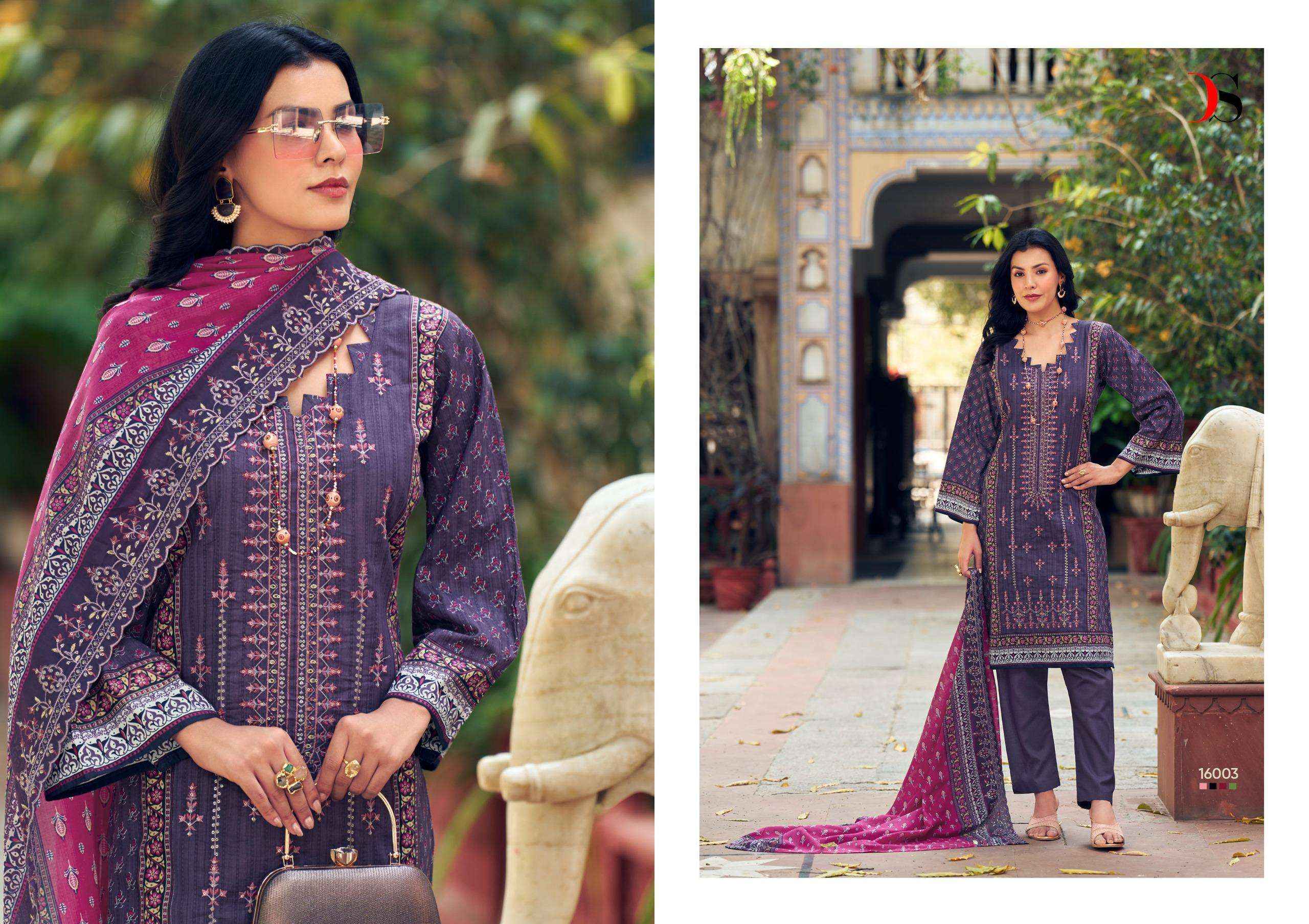 Deepsy Bin Saeed Vol 16 Cotton Dress Material 8 pcs Catalogue