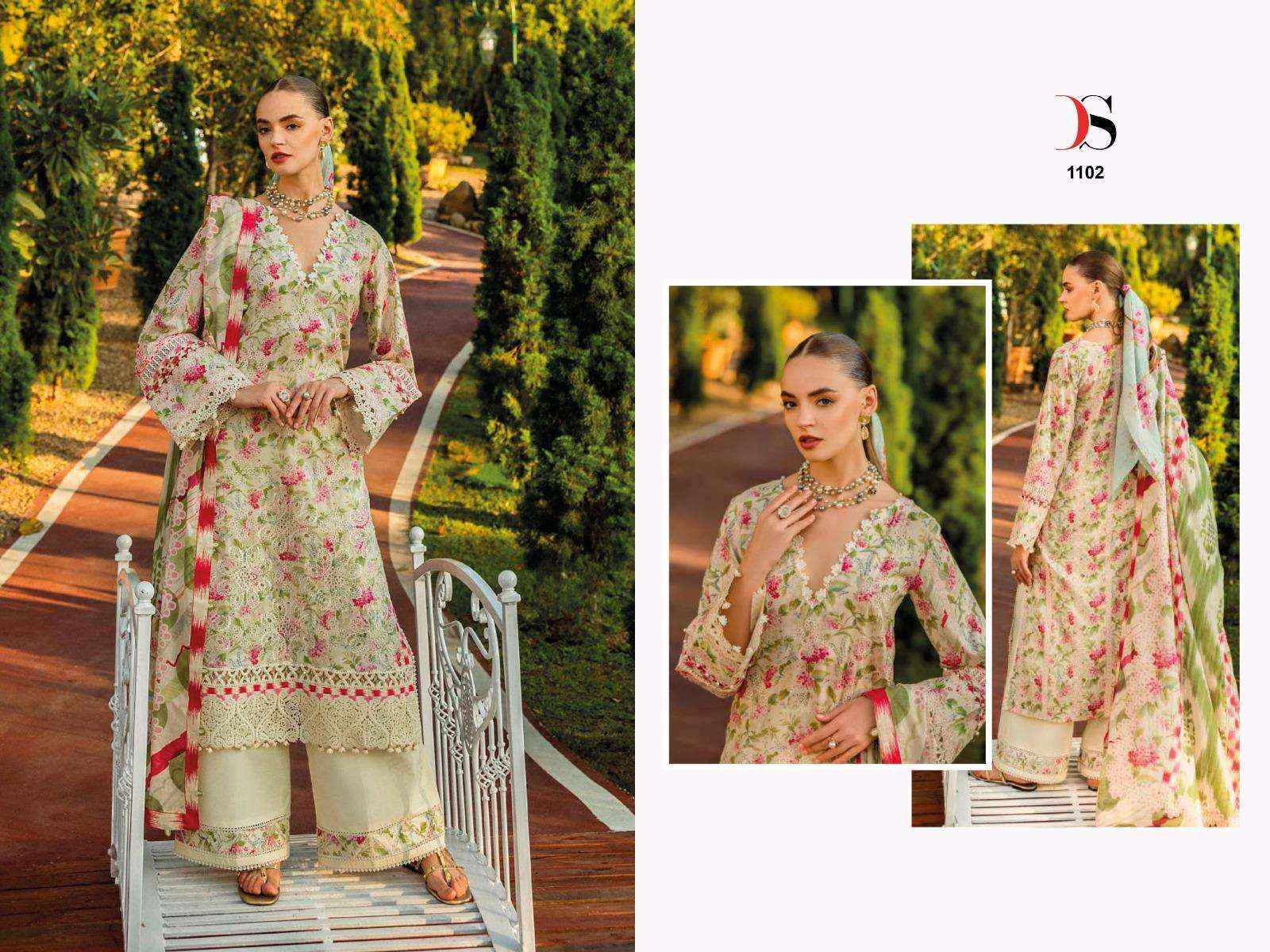 Deepsy Elaf Chikankari Premium Lawn 26 Cotton Dress Material 7 pcs Catalogue