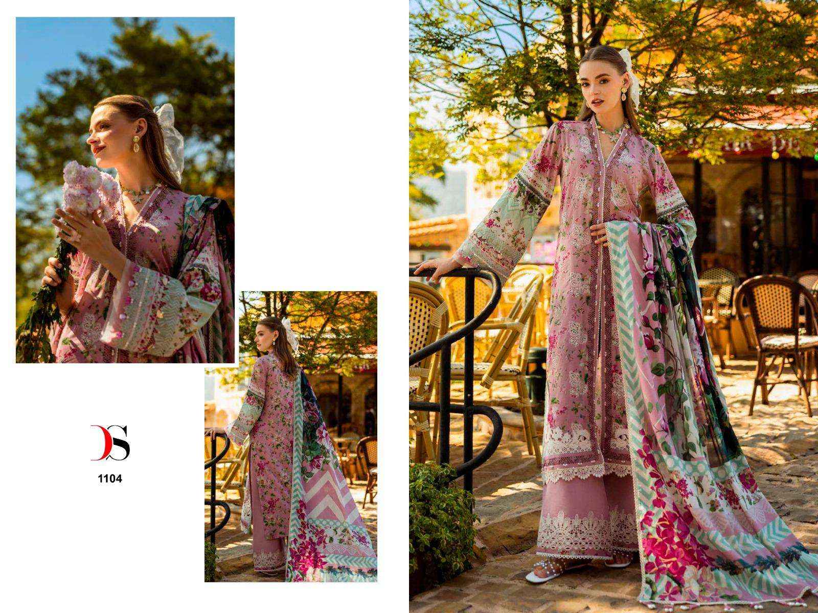 Deepsy Elaf Chikankari Premium Lawn 26 Cotton Dress Material 7 pcs Catalogue