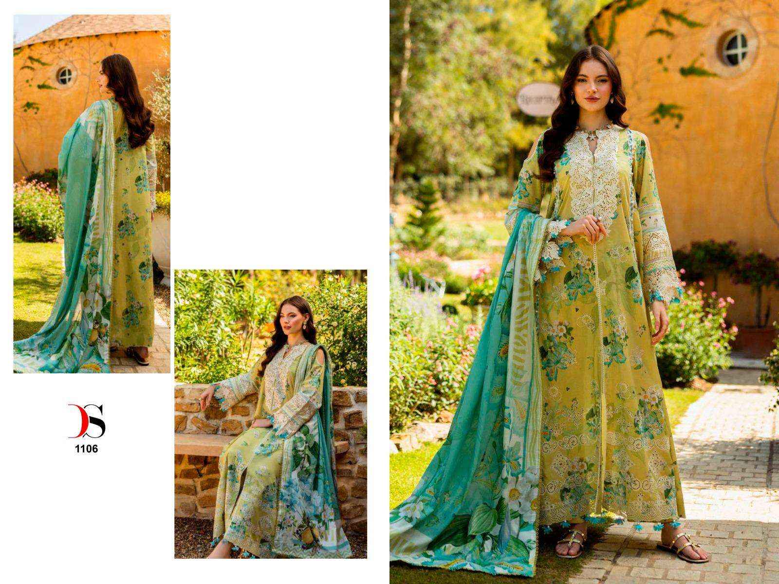 Deepsy Elaf Chikankari Premium Lawn 26 Cotton Dress Material 7 pcs Catalogue
