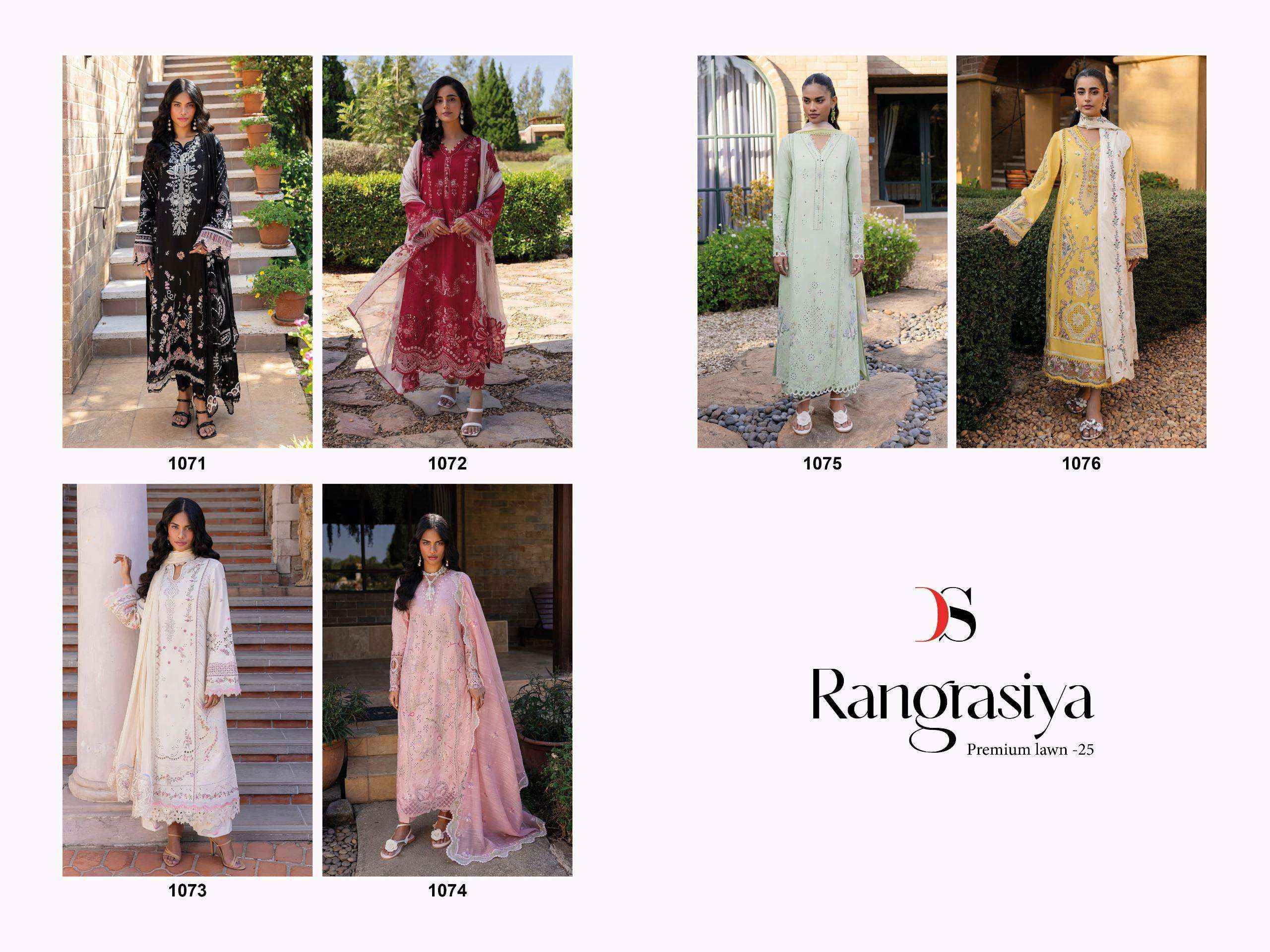 Deepsy Rangrasiya Premium Lawn 25 Vol 2 Cotton Dress Material 6 pcs Catalogue
