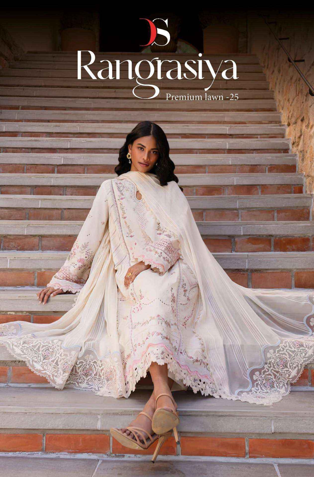 Deepsy Rangrasiya Premium Lawn 25 Vol 2 Cotton Dress Material 6 pcs Catalogue