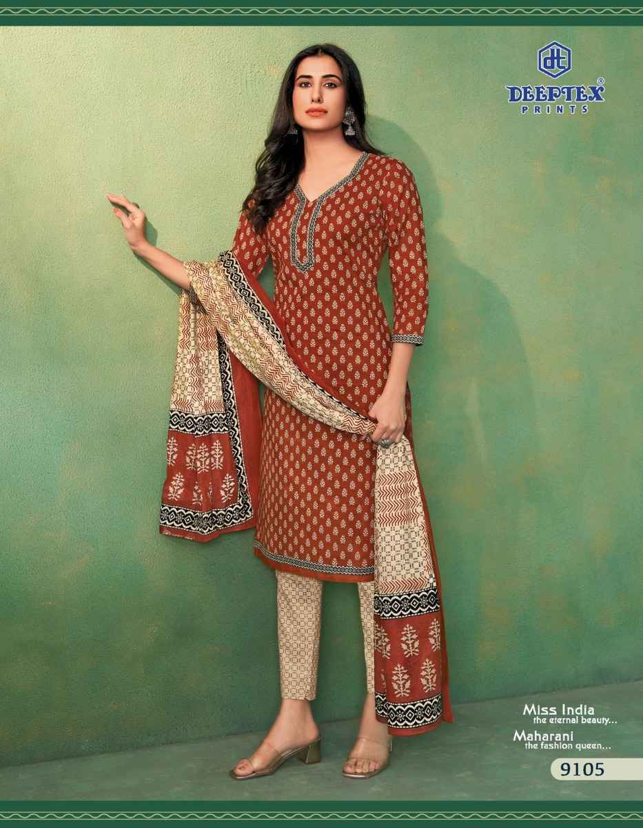 Deeptex Miss India Vol 91 Cotton Dress Material 16 pcs Catalogue